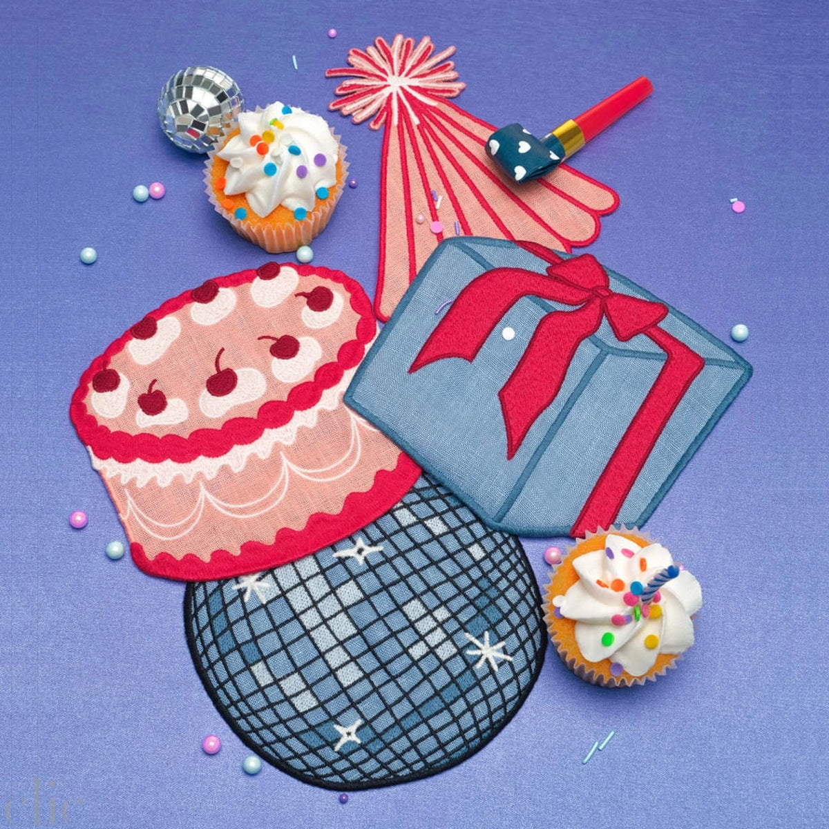 Set of 4 Birthday Napkins