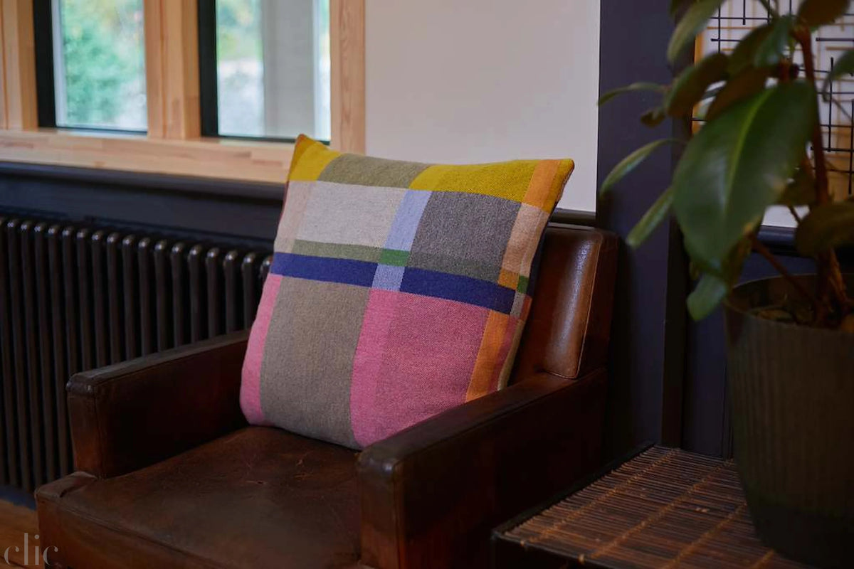 Lloyd Block Pillow, from Wallace Sewell