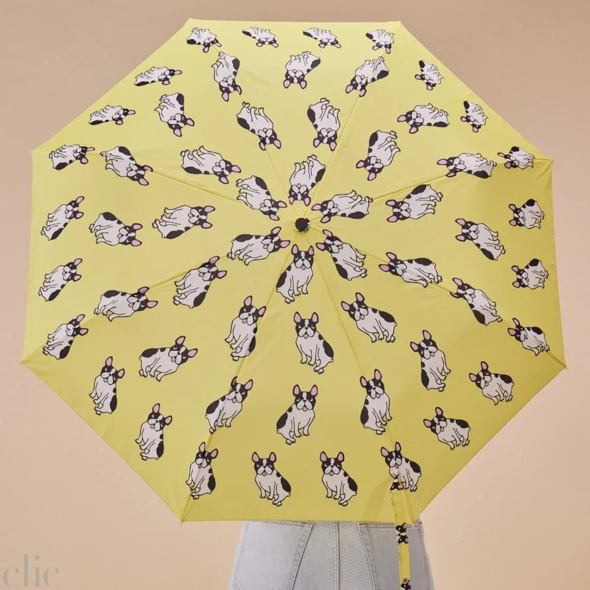 Compact French Bulldog Umbrella in Yellow, from Original Duckhead