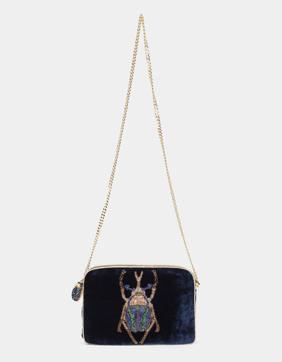 Beetle Sling Bag in Navy, from Olivia Dar