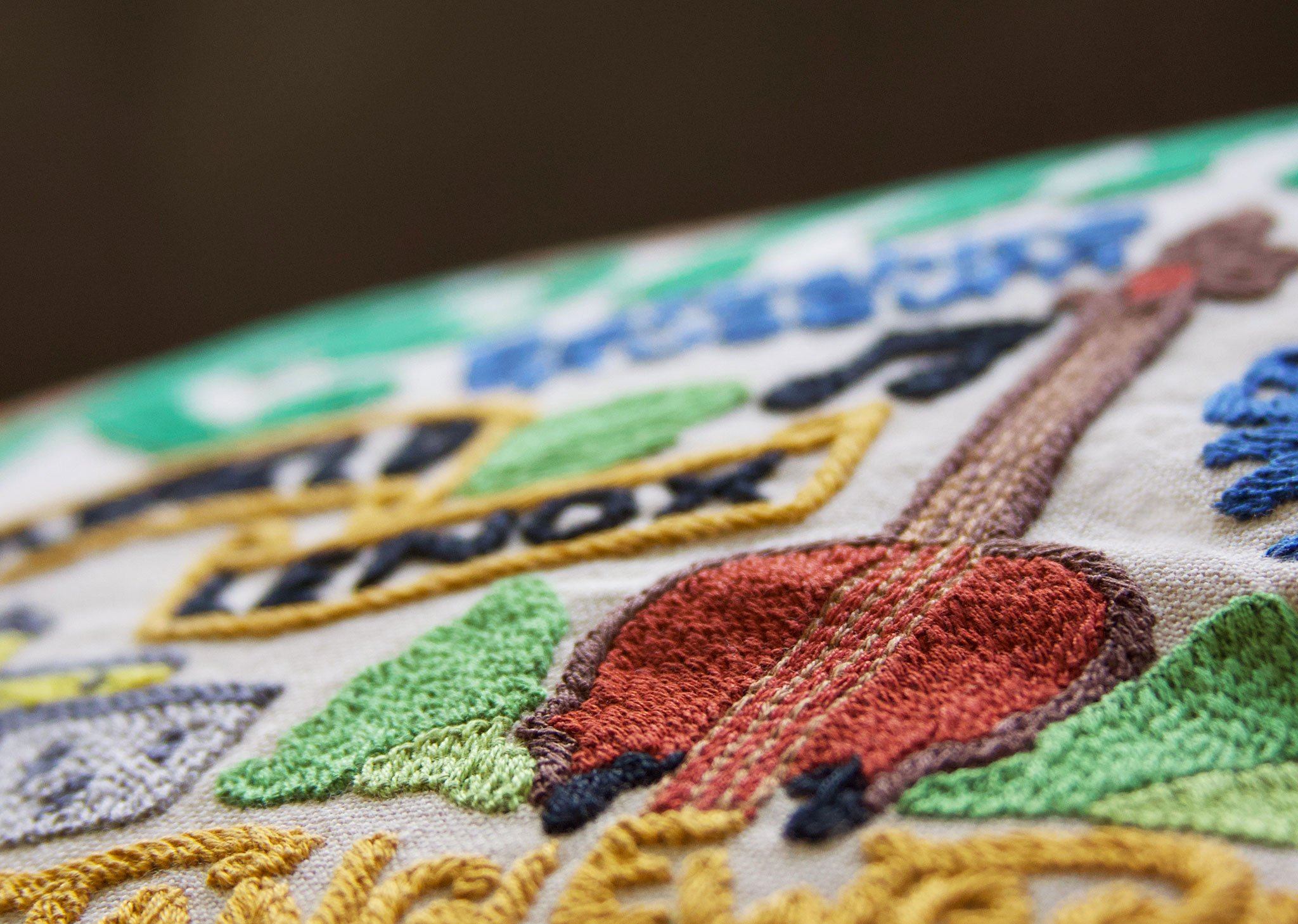 Berkshire Embroidered Pillow, from Catstudio