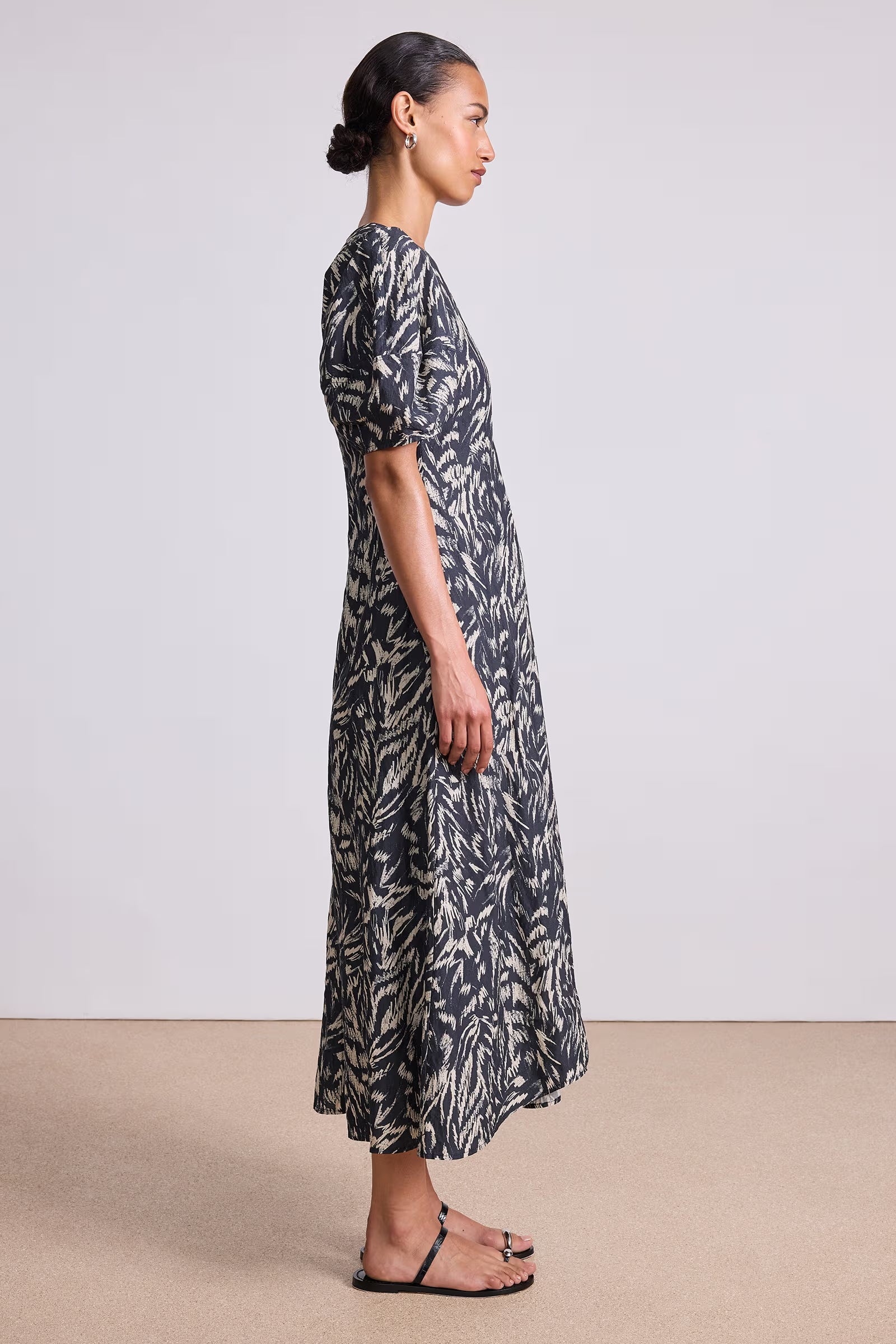 Bettina Animal Midnight Maxi Dress, from Apiece Apart