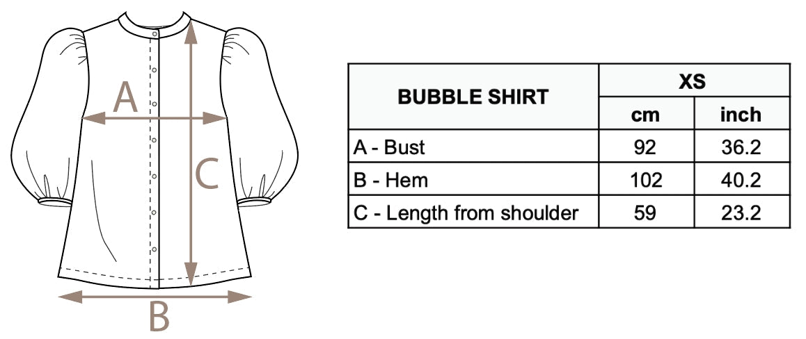 Bubble Shirt in White, from Lanhtropy