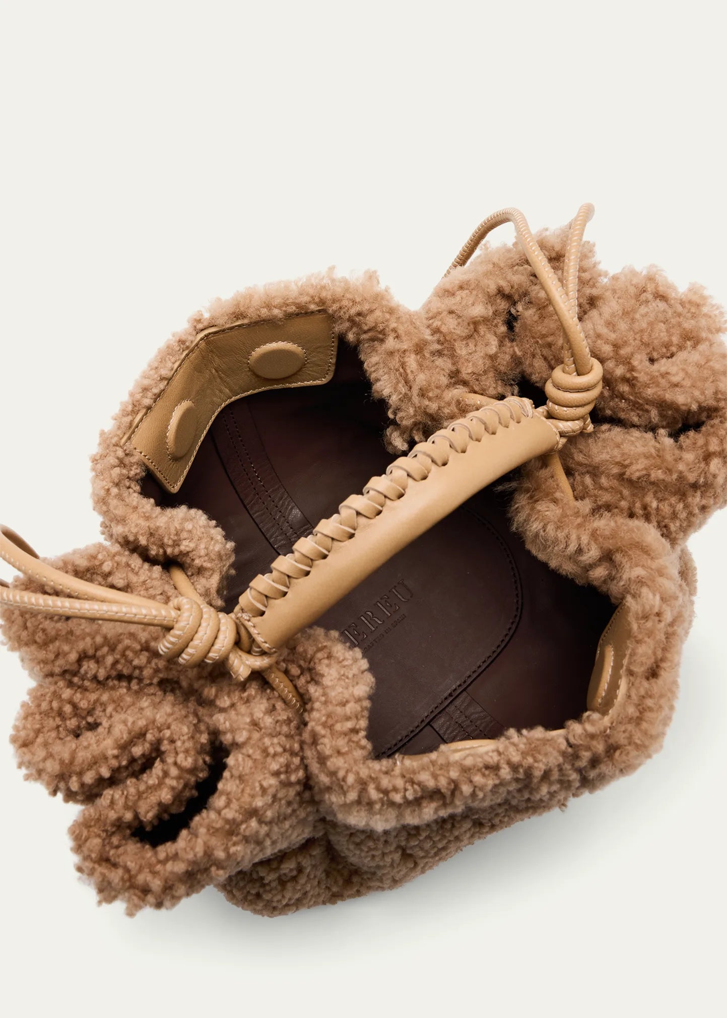 Arta Mini Curly Shearling in Sand, from Hereu