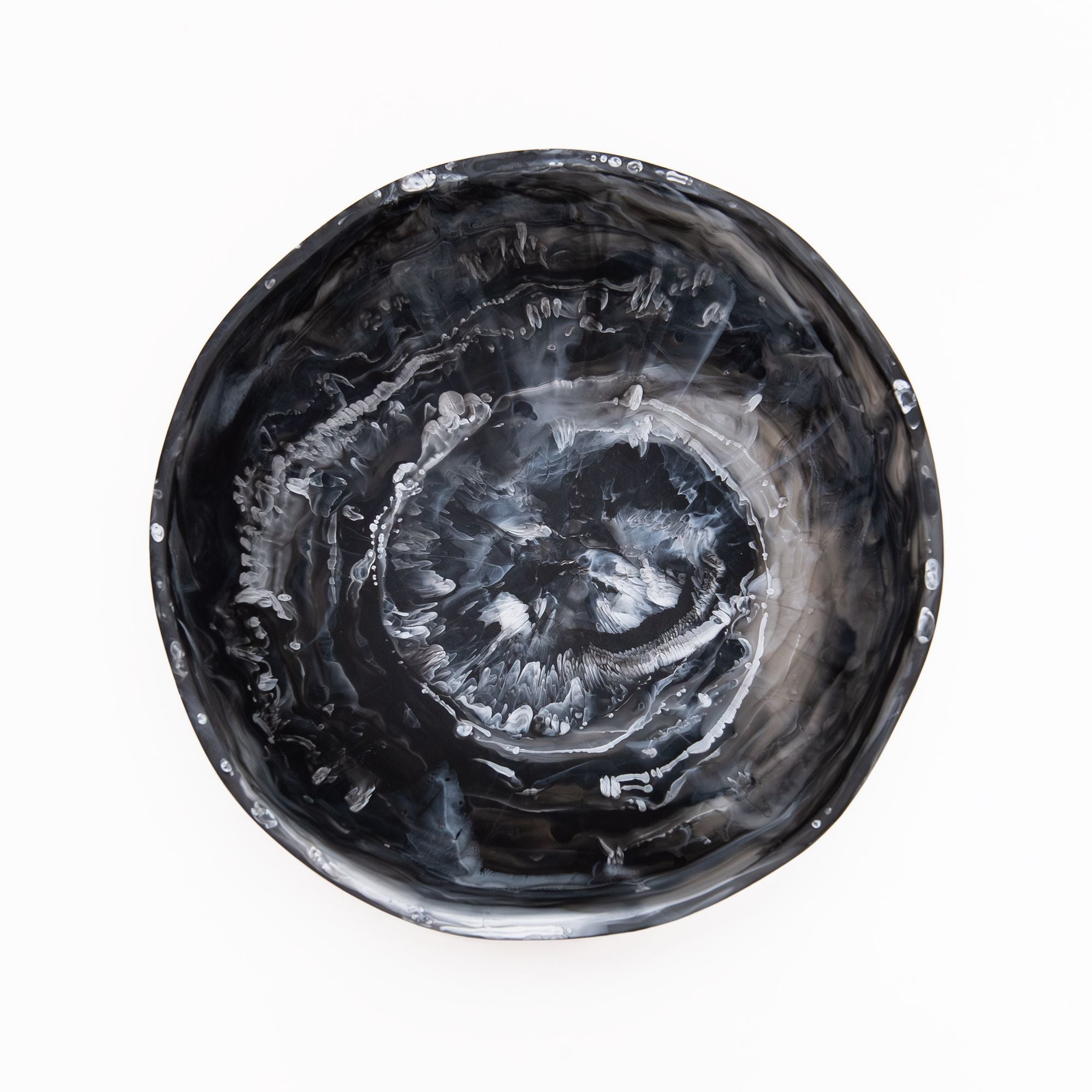 Wave Bowl in Black Swirl, from Nashi Home