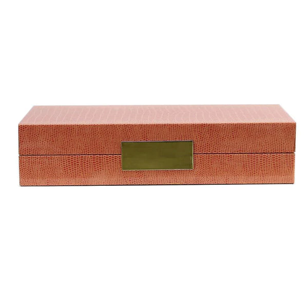 Croc Jewelry Box with Gold, from Addison Ross