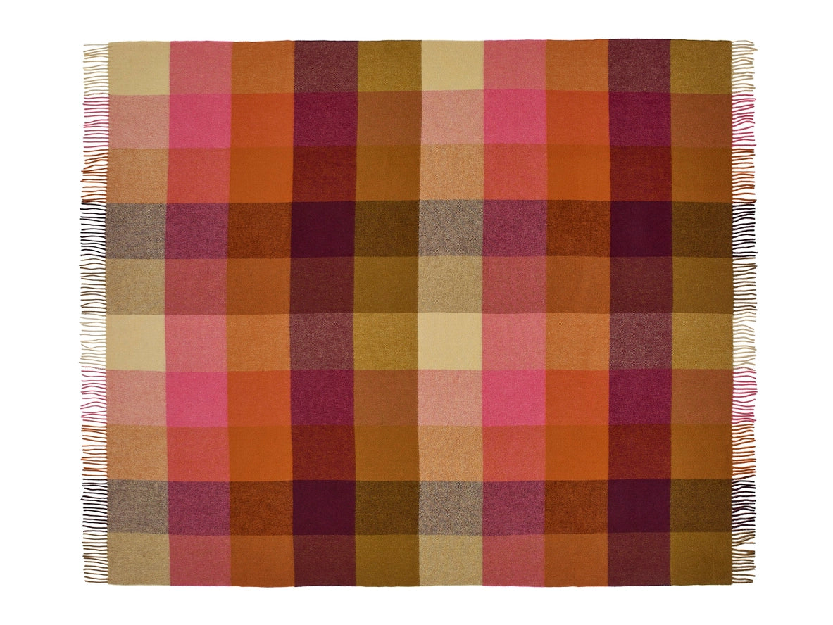 St. David's Design Merino throw in Burgundy, from Bronte Moon