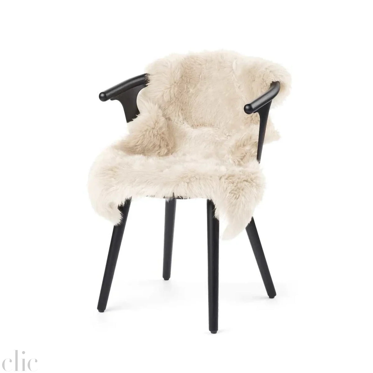 Long Wool Sheepskin in Linen
