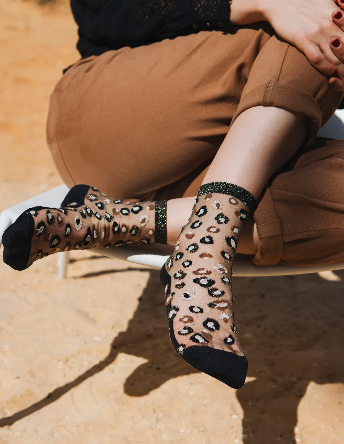 Horseshoe Bend Socks in Gold, from Atelier St Eustache