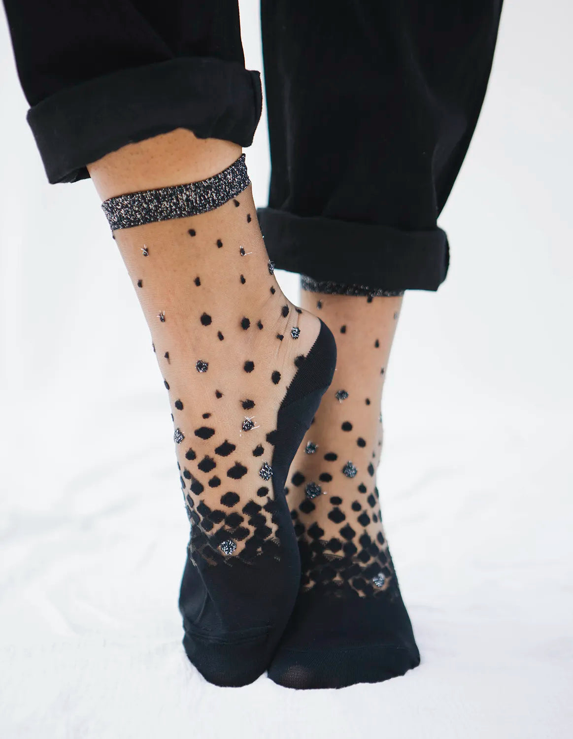 Nakamegura Socks in Silver, from Atelier St Eustache