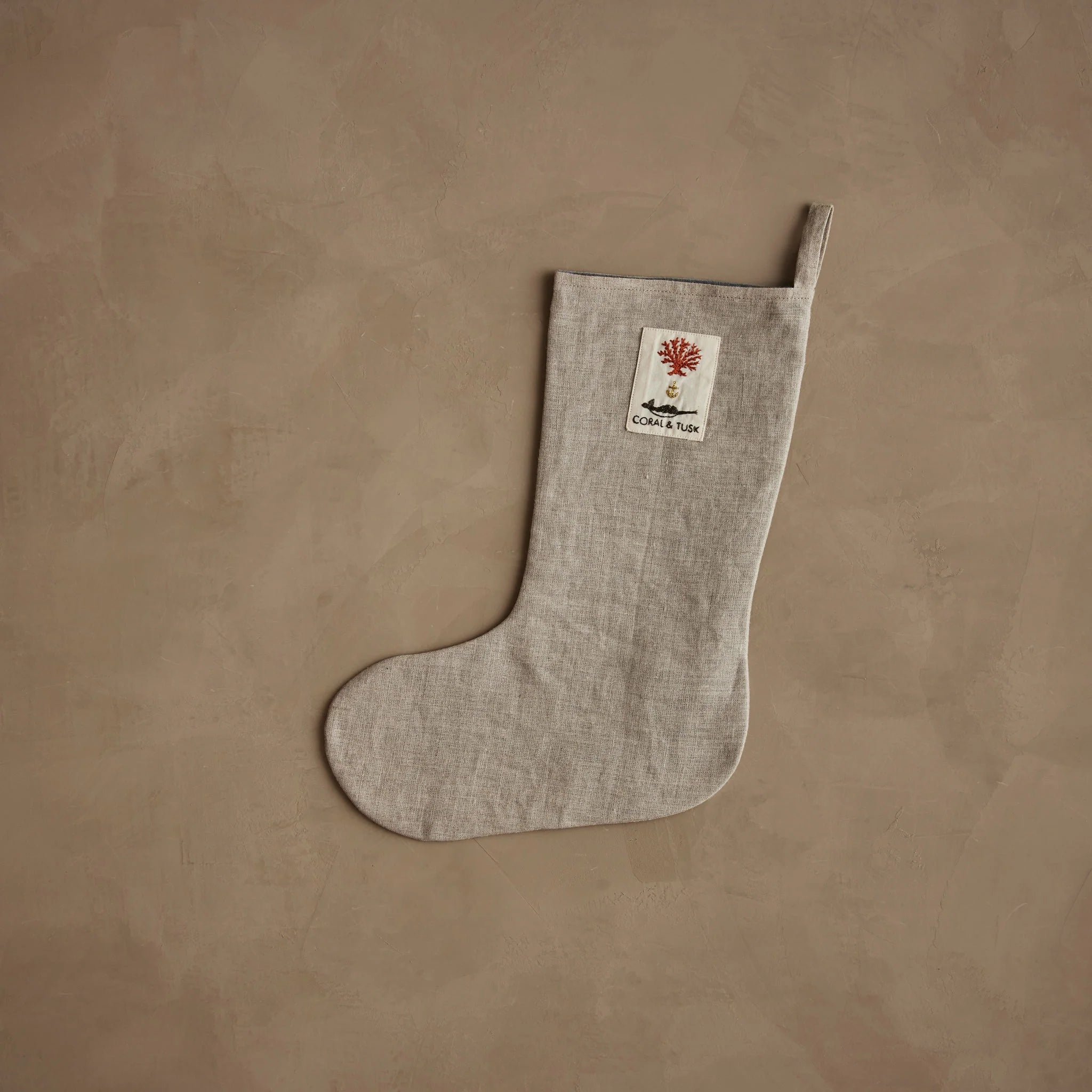 Small Christmas Donkey Stocking, fromcoral & Tusk