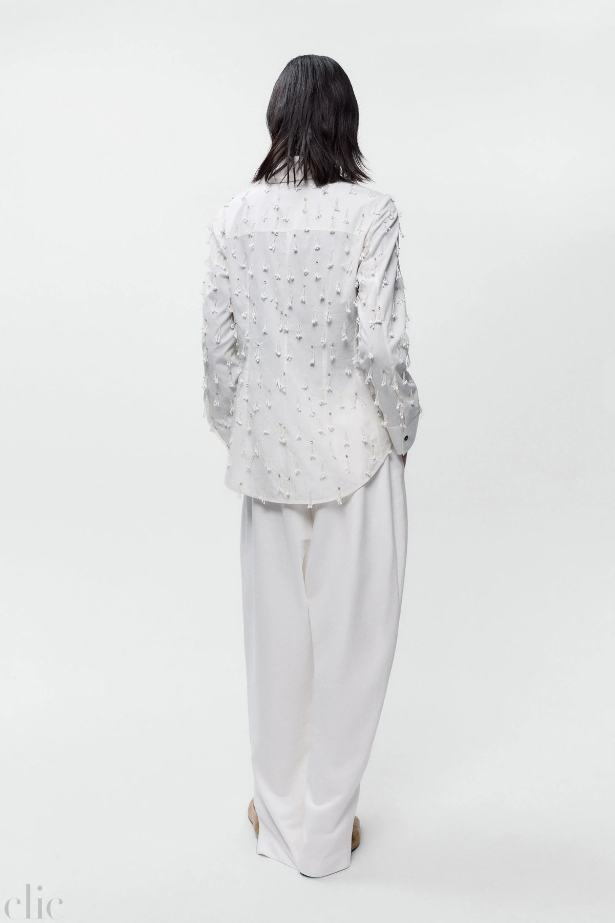 Petalos Shirt in White, from Cordera