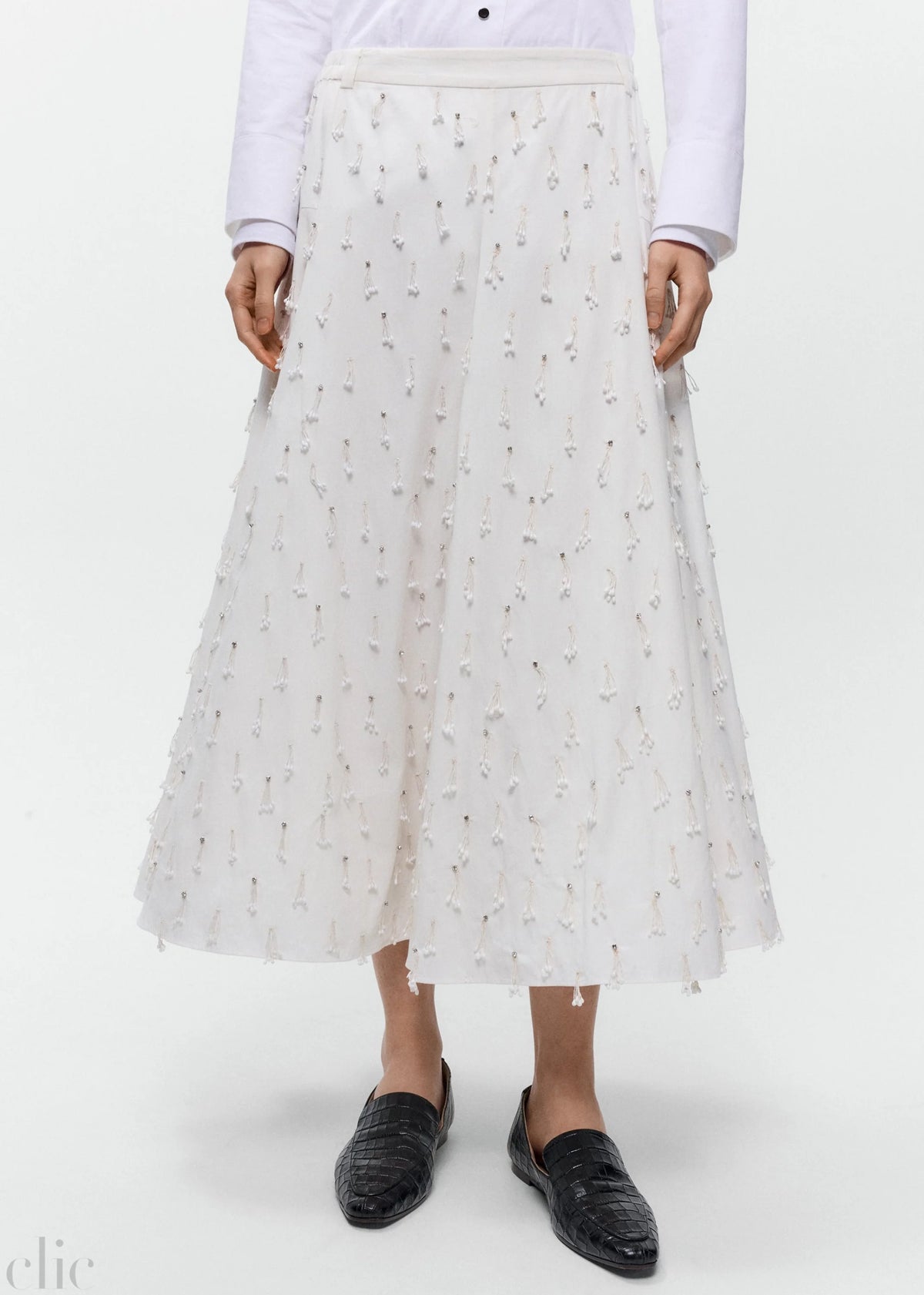 Petalos Skirt in White, from Cordera