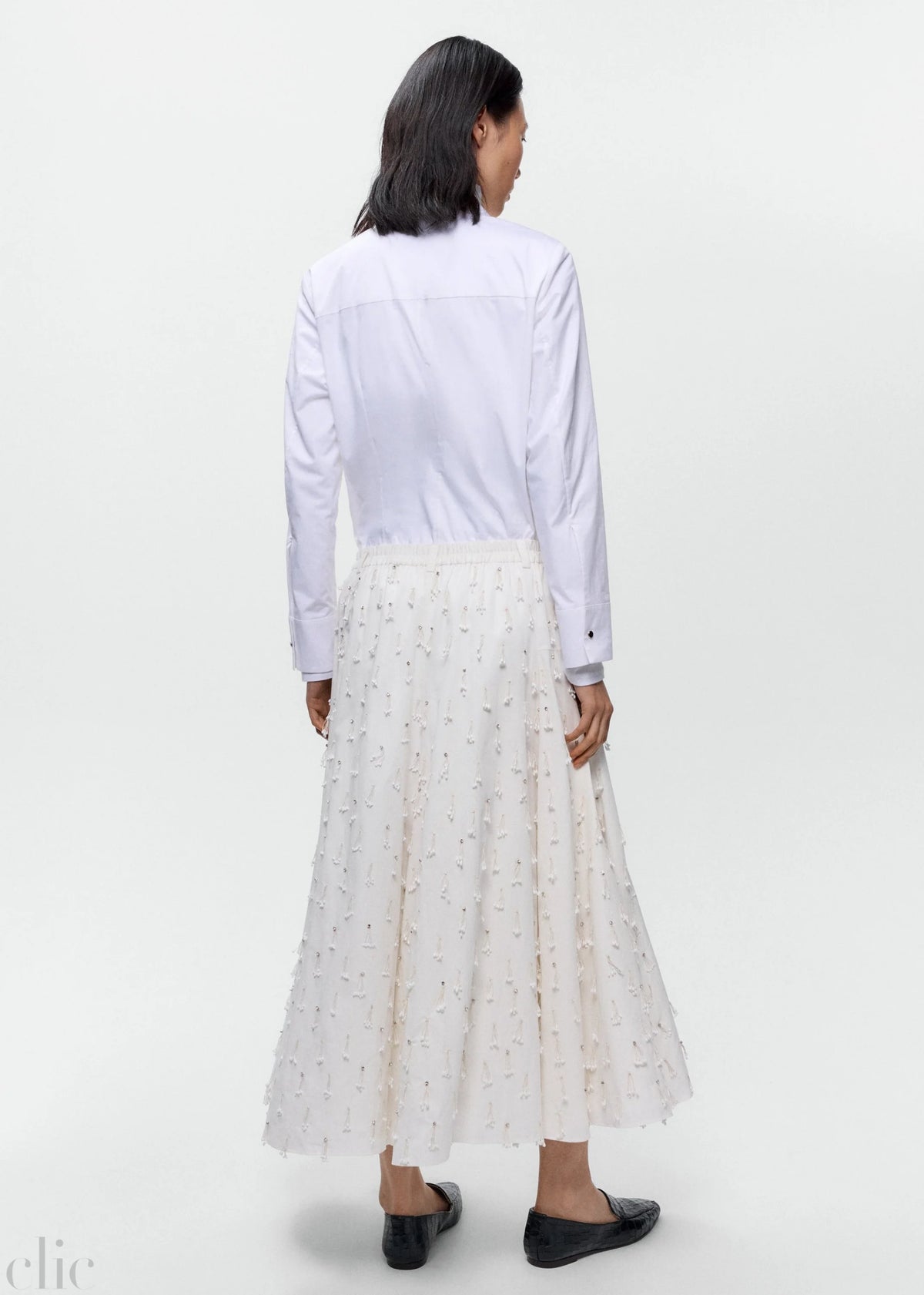 Petalos Skirt in White, from Cordera