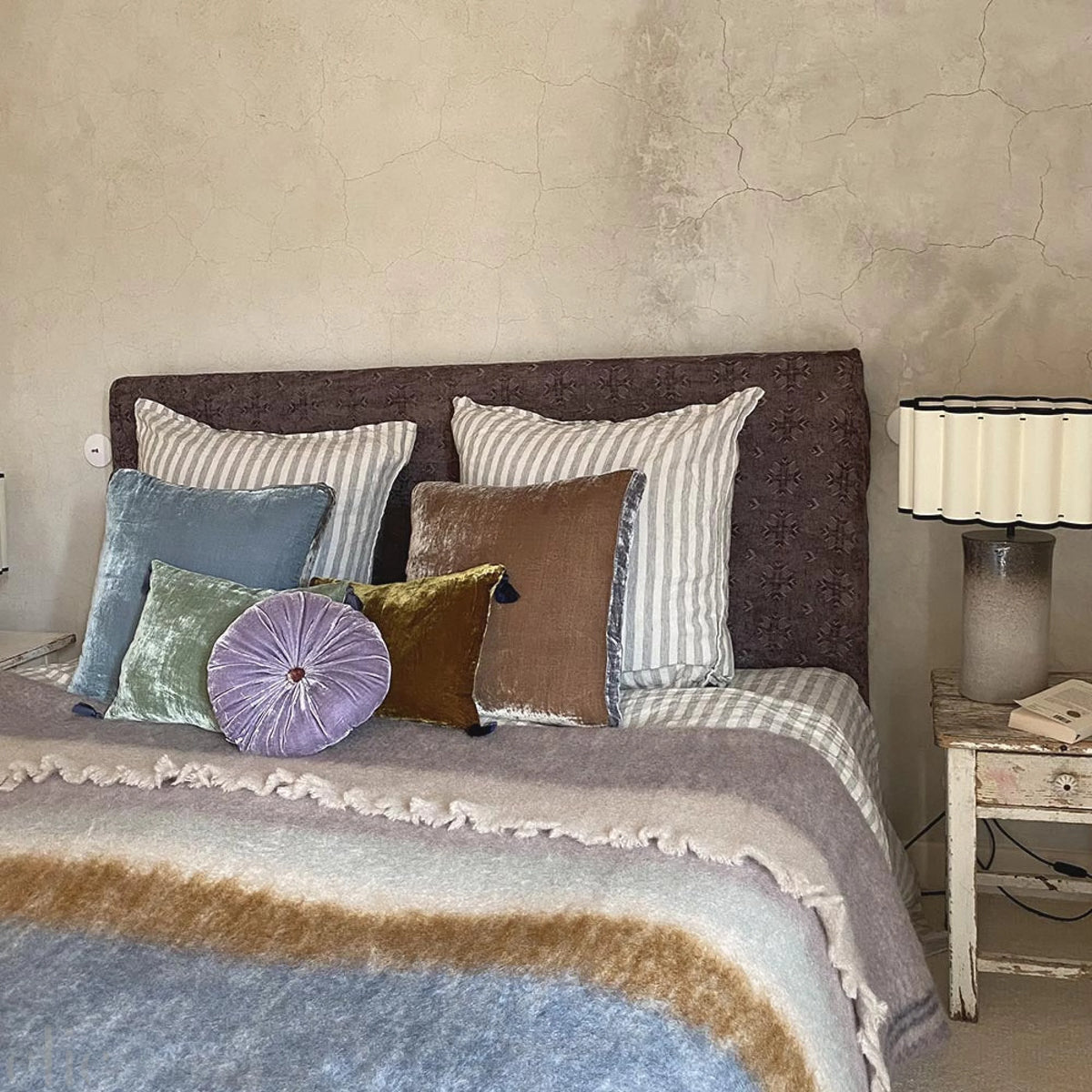 Goa Pompons Cushion in Venis
