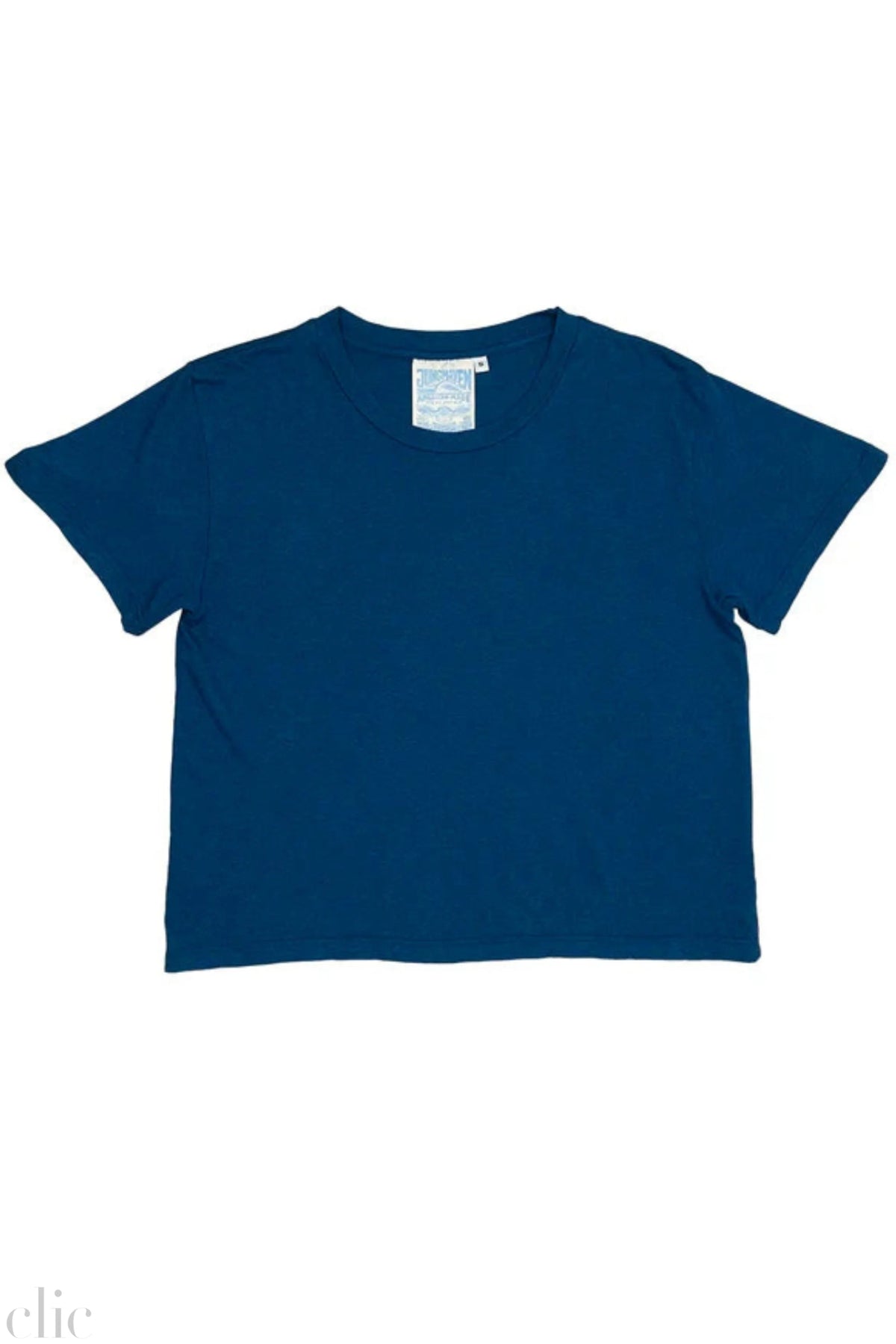 Cropped Ojai Tee in Deep Indigo, from Jungmaven