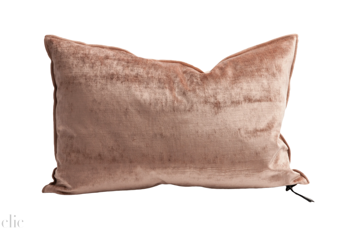 Velvet Pillow 16x24 in Cuivre, from Maison De Vacances