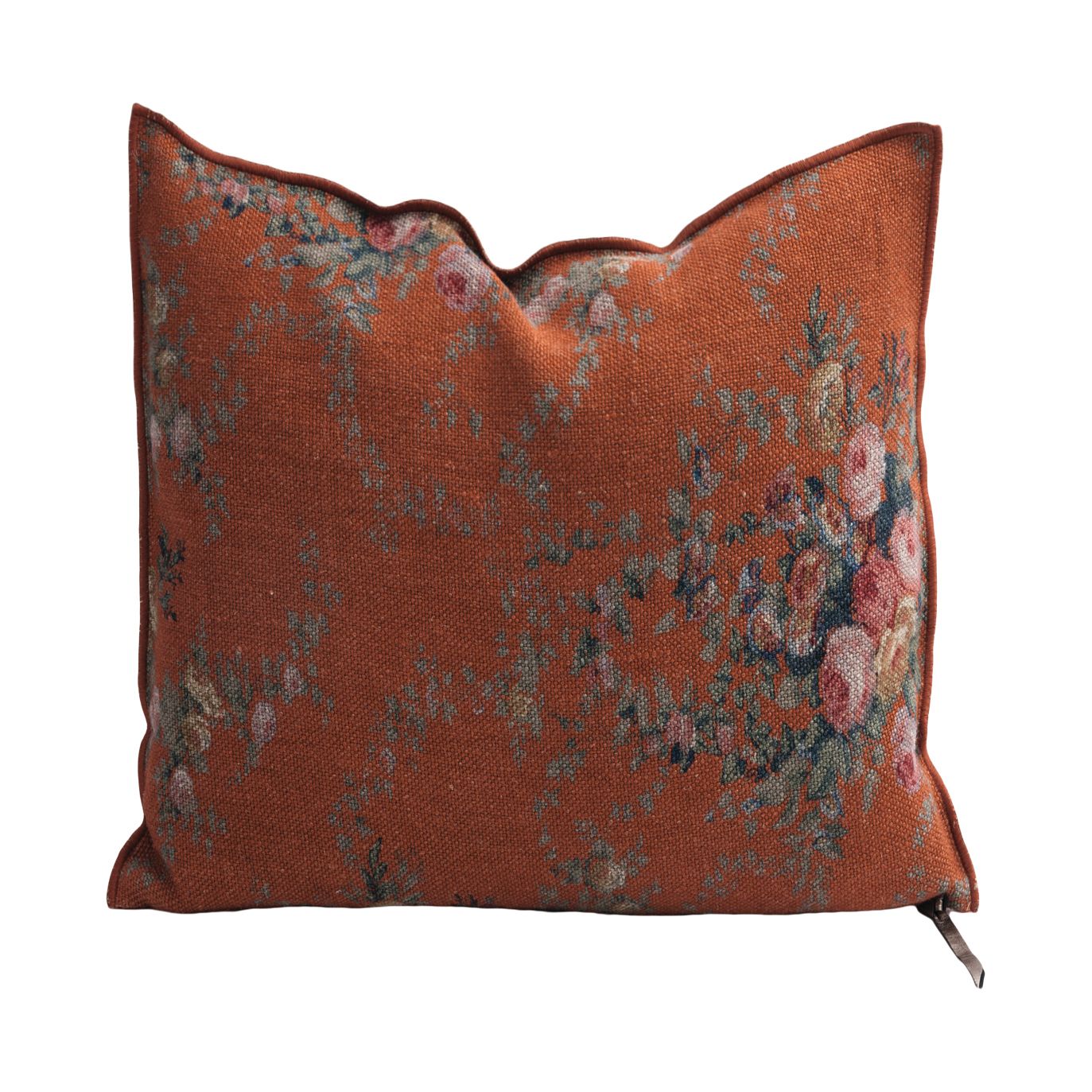 Wabi Sabi Pompadour Henne Pillow 26x26, from Maison de Vacances
