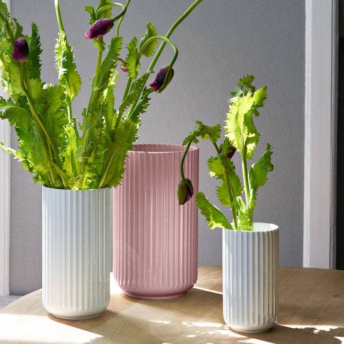 Lyngby Vase 9.8" in Rose, from Lyngby Porcelaen