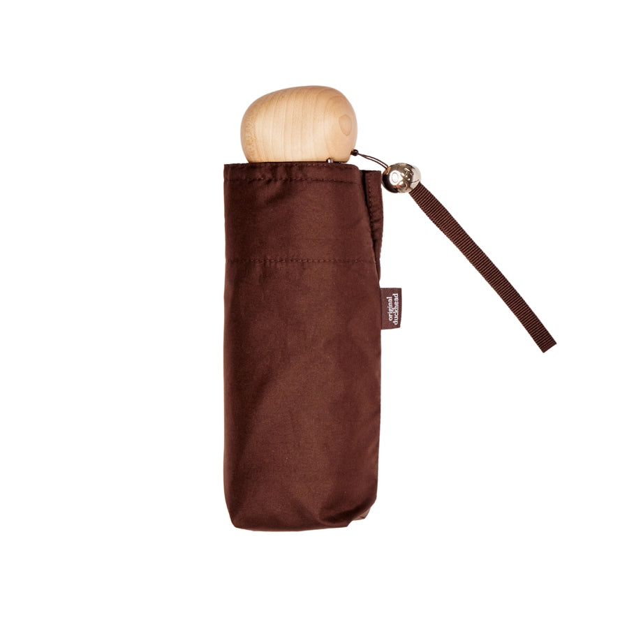 Mini Pocket Umbrella in Espresso Brown, from Original Duckhead