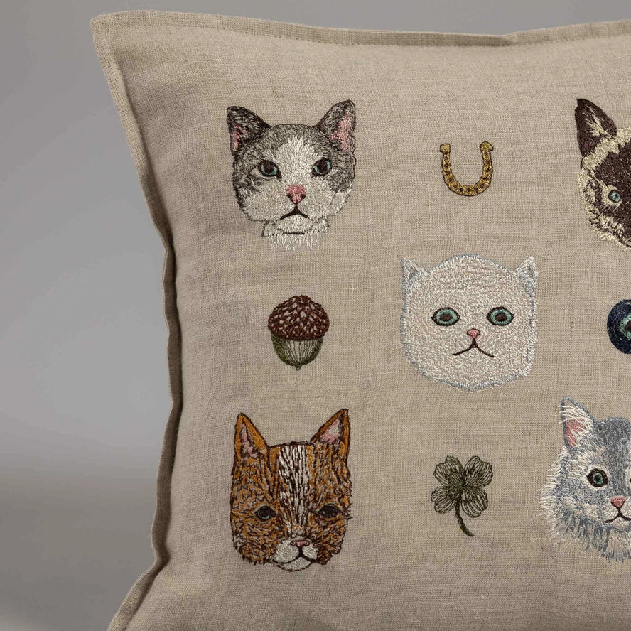 Charming Cats Pillow, from Coral & Tusk