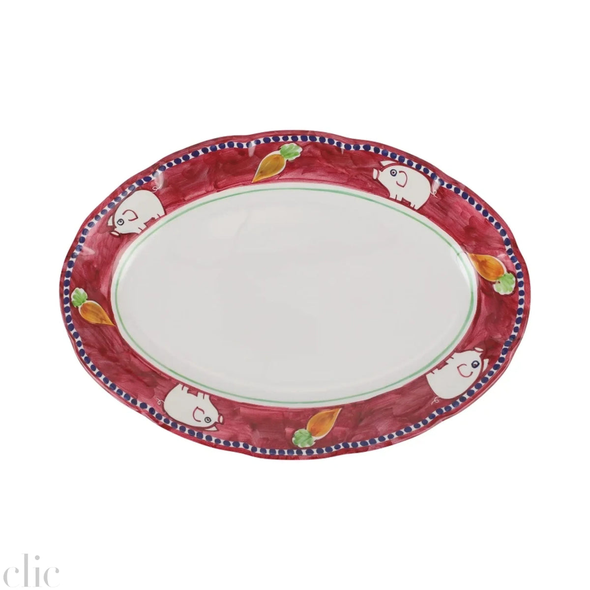 Porco Oval Platter, from Vietri