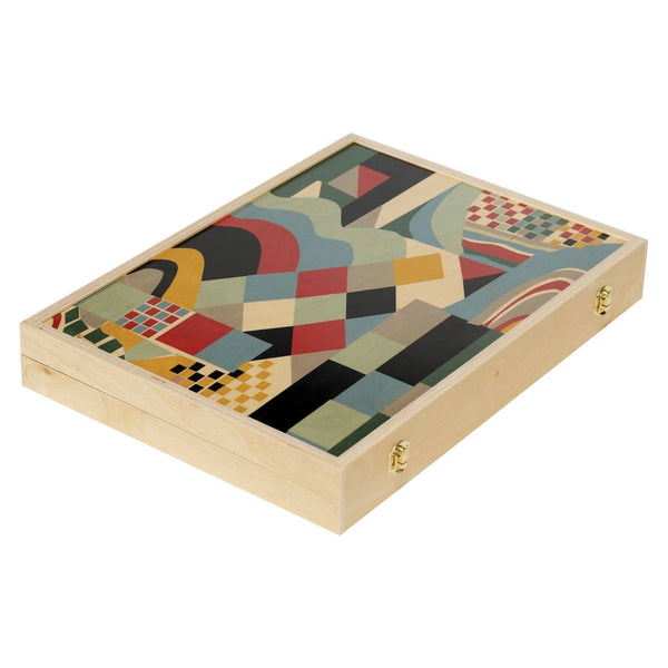 Paloma Rust Tabletop Backgammon Set, from Wolfum Studio