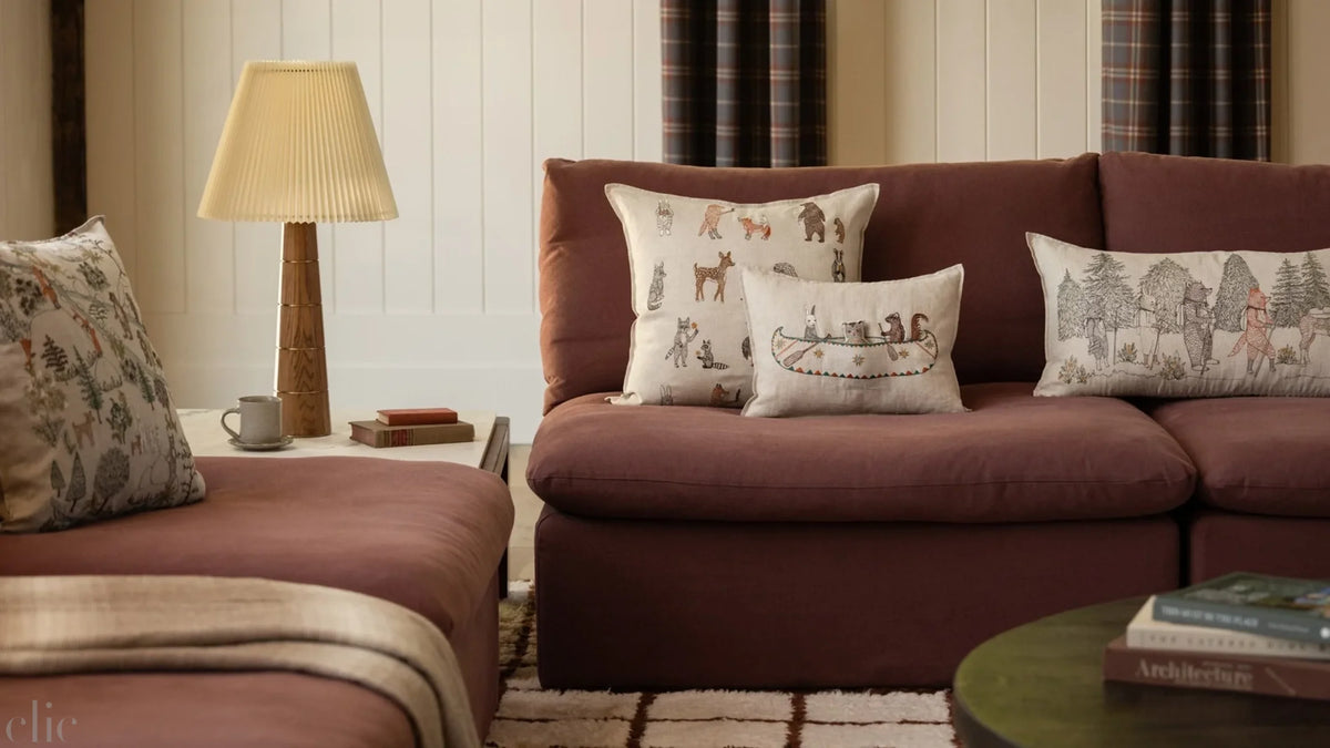 Woodland Friends Pillow, from Coral & Tusk