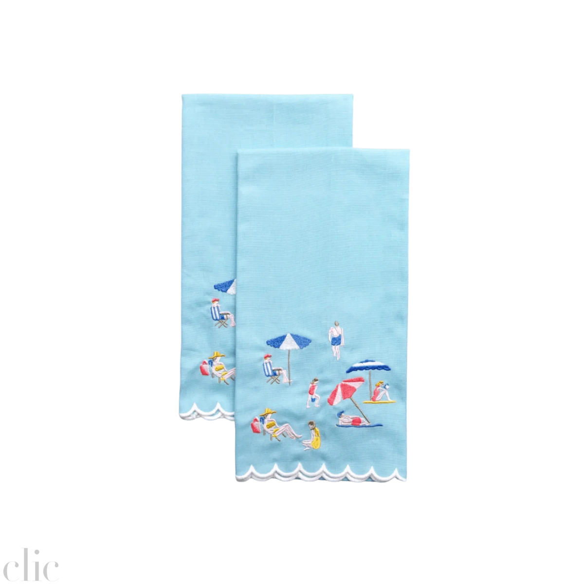 Day at the Beach Tea Towels, from Pomegranate