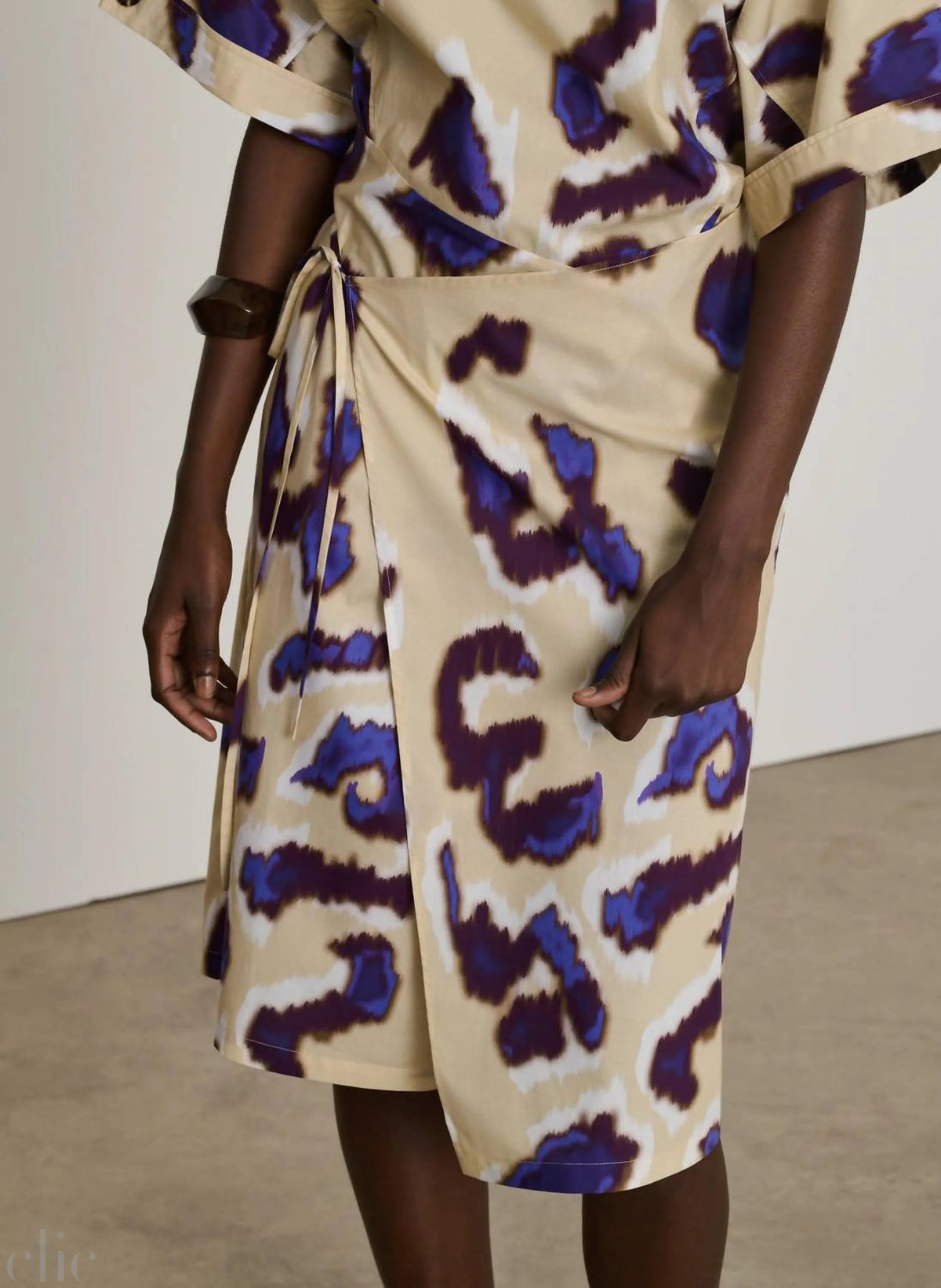 Ecuador Dress in Aubergine Beige, from Soeur