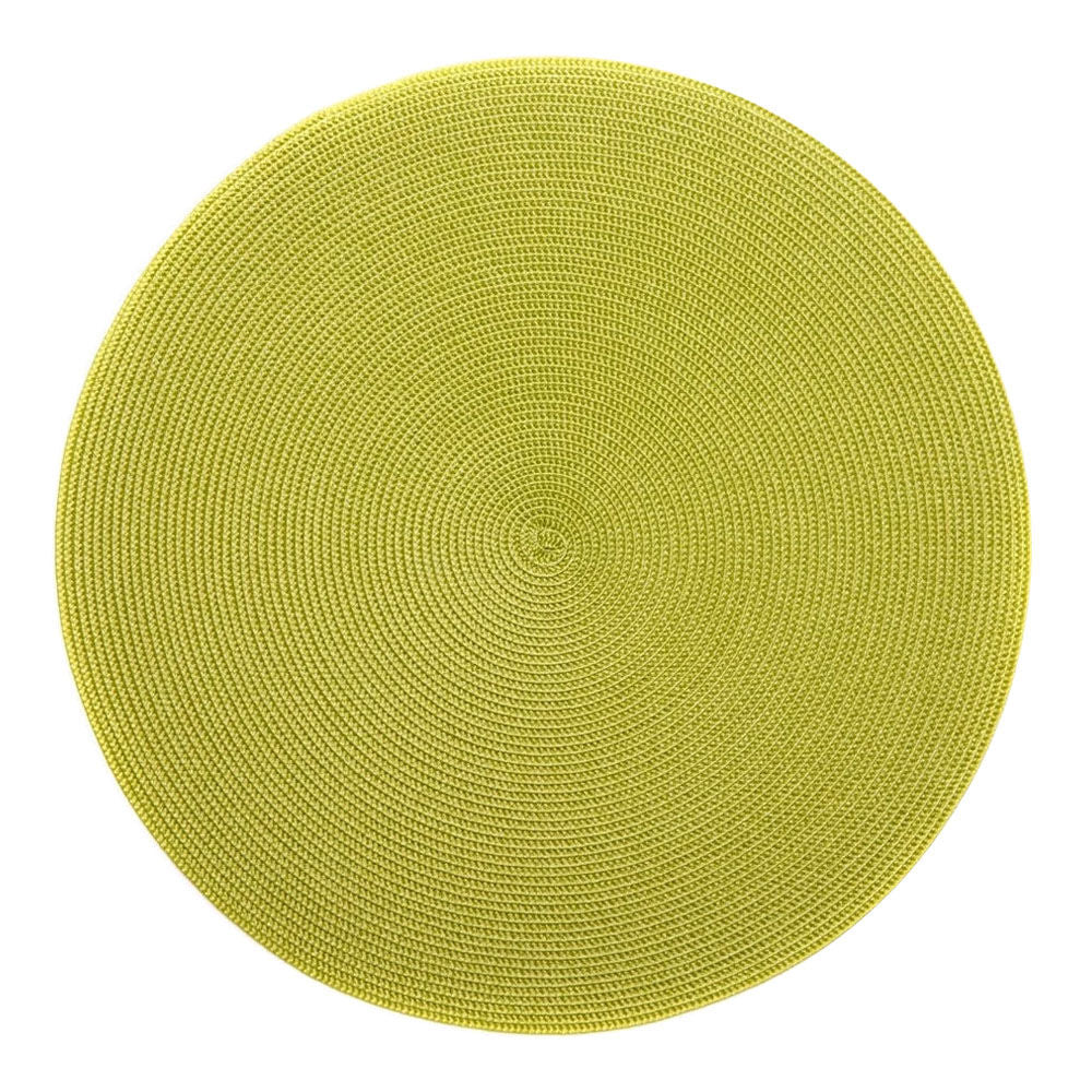 Round Placemat in Avocado, from Deborah Rhodes