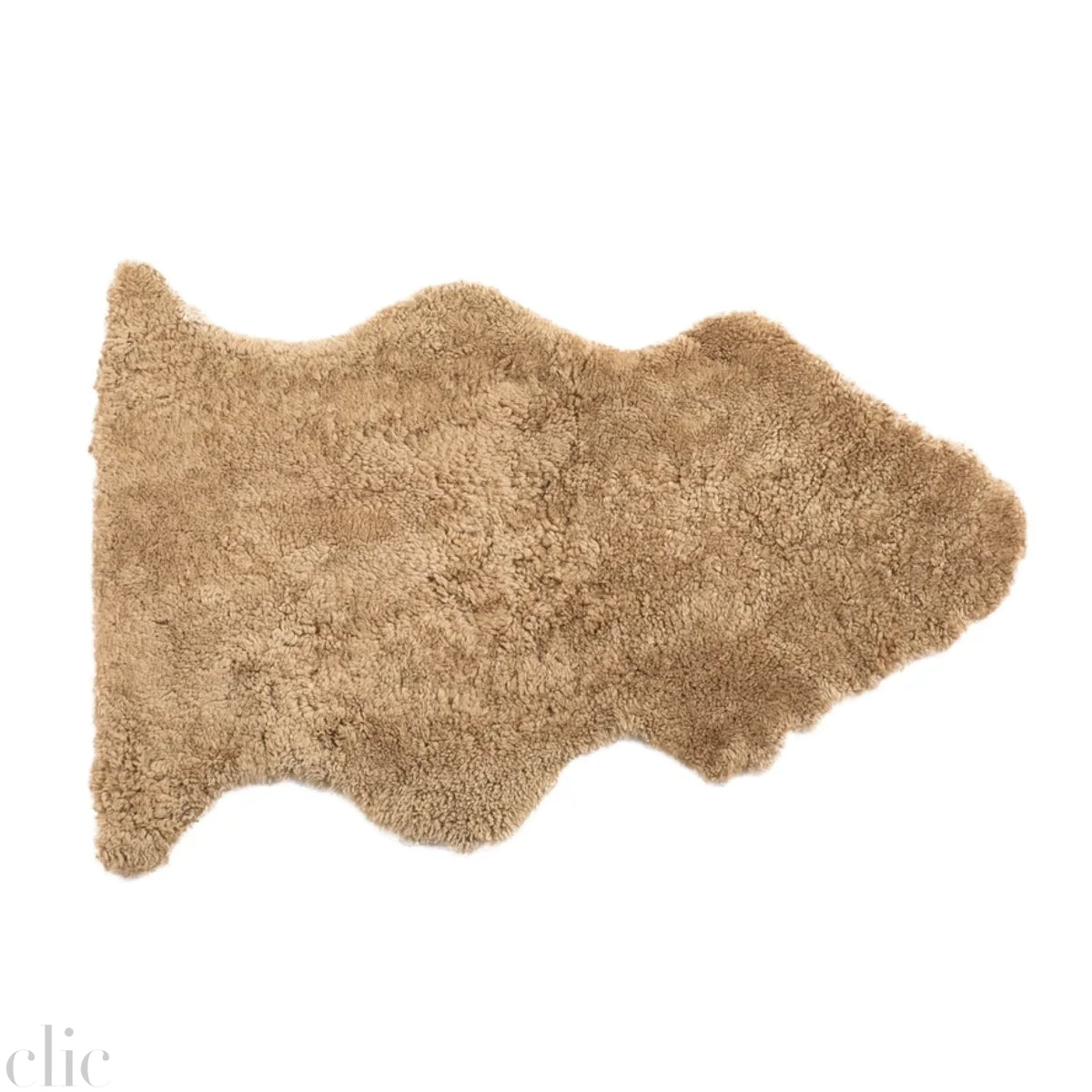 Short Curly Sheepskin in Gold