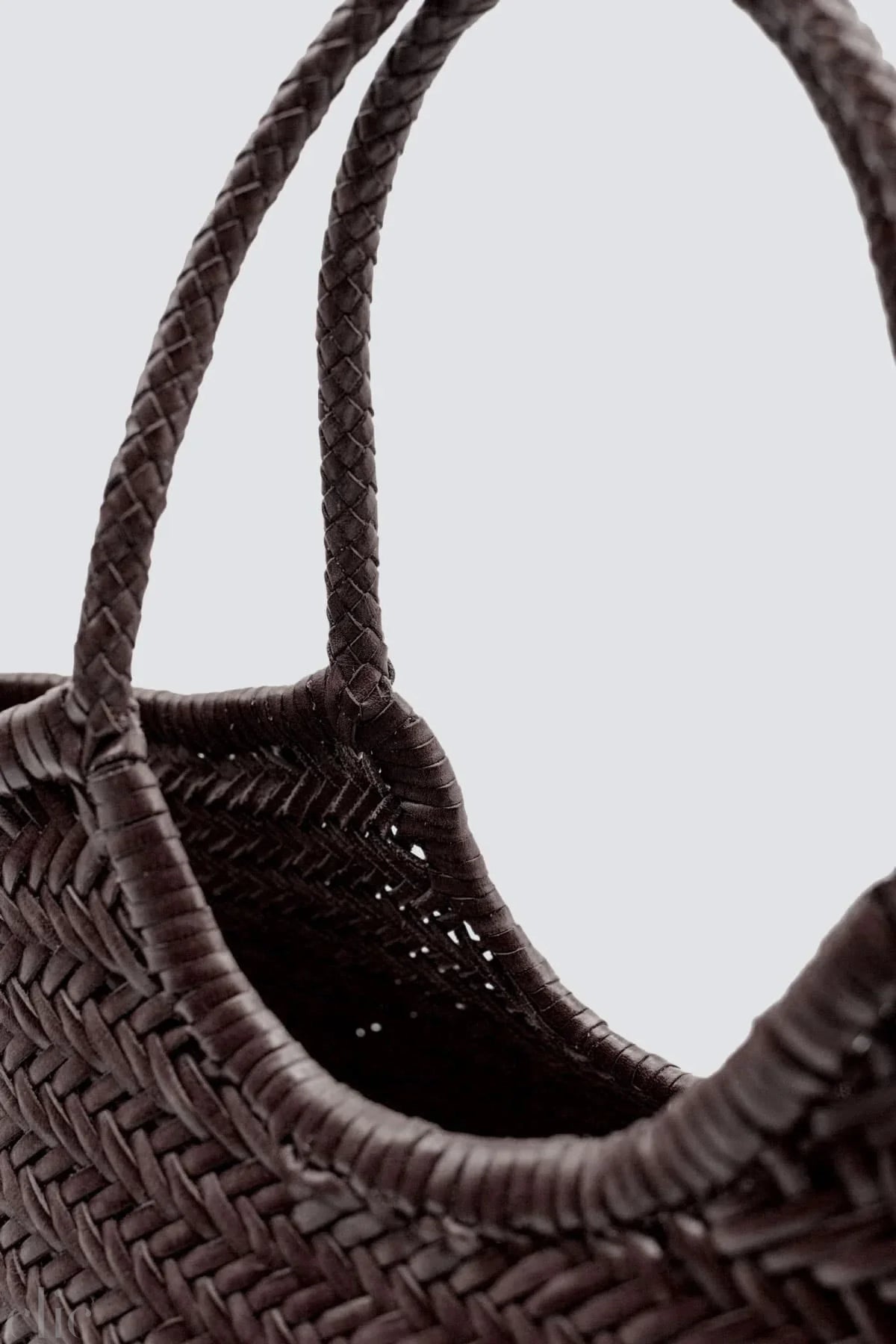 Nantucket Big Basket Bag in Dark Brown, from Dragon Diffusion