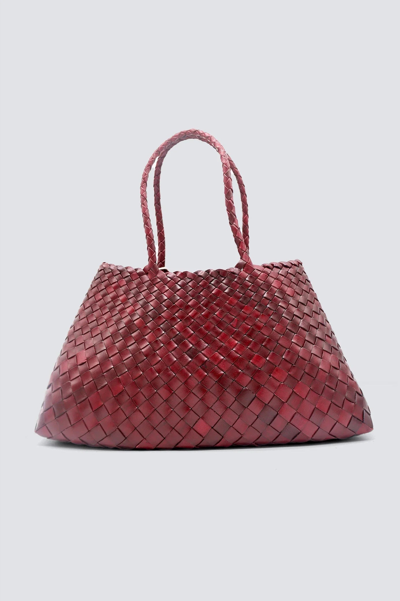 Big Santa Crocce Bag in Bordo, from Dragon Diffusion