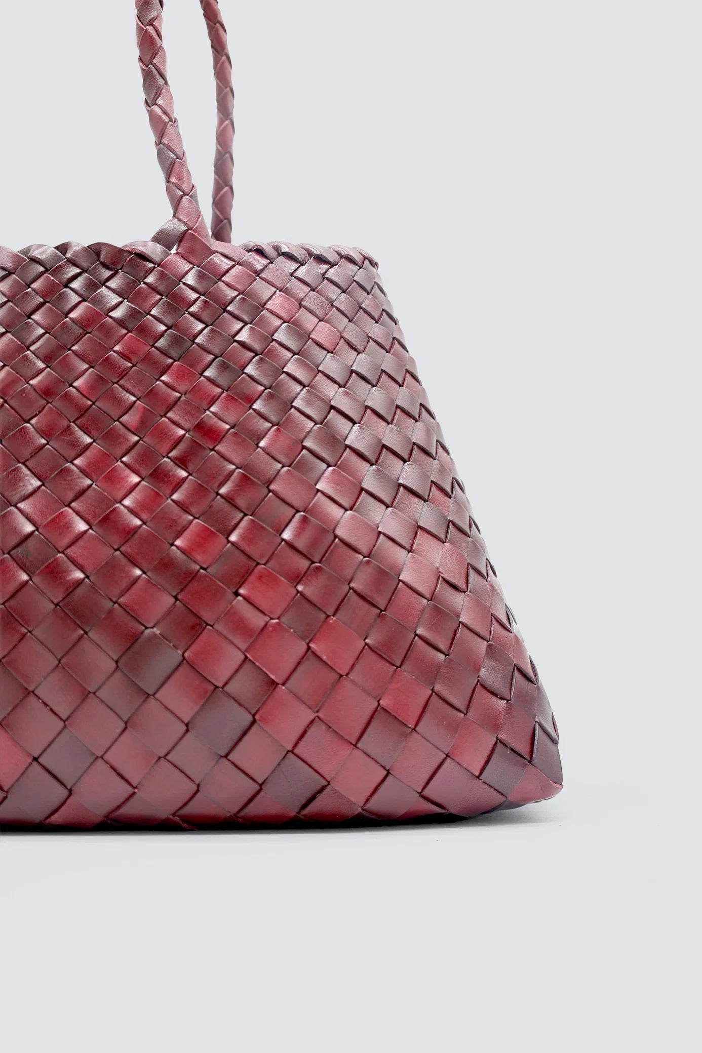 Big Santa Crocce Bag in Bordo, from Dragon Diffusion