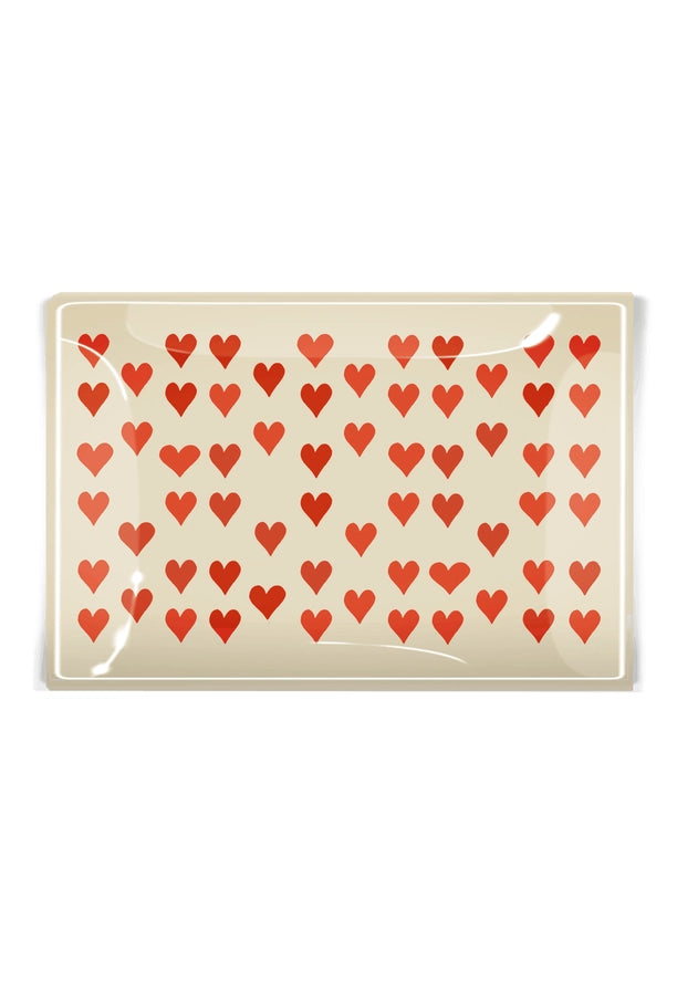I Love You with A Thousand Hearts Glass Tray, from Ben's Garden