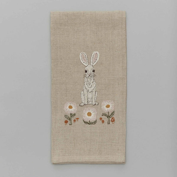 Bunny and Daisies Tea Towel, from Coral & Tusk
