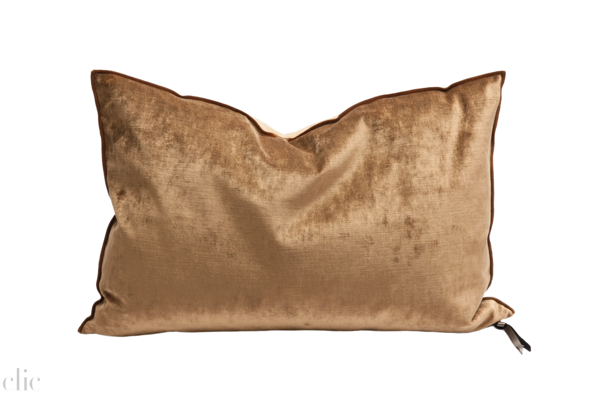 Velvet Pillow 16x24 Havane, from Maison De Vacances