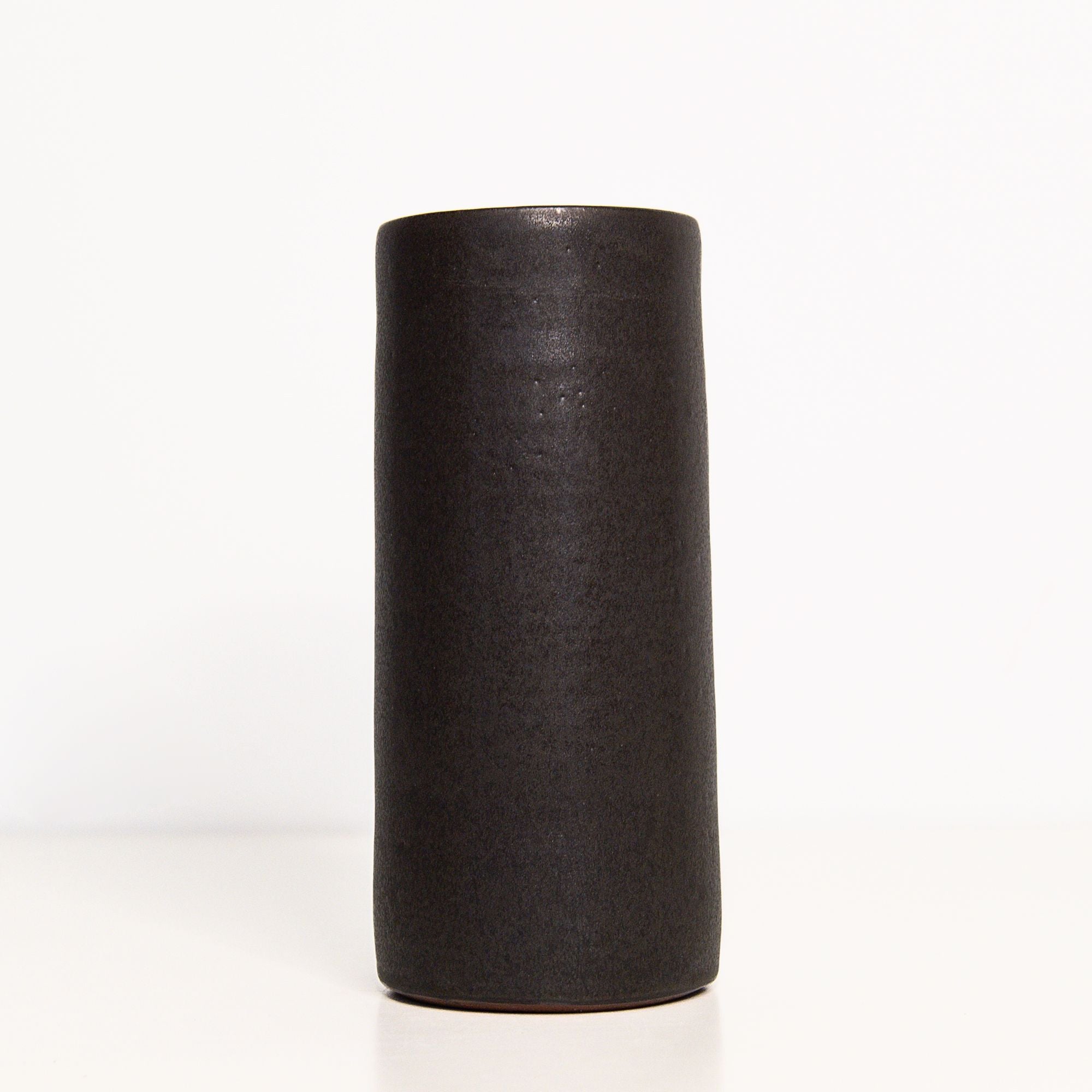 Large Tall Slim Cylinder in Black