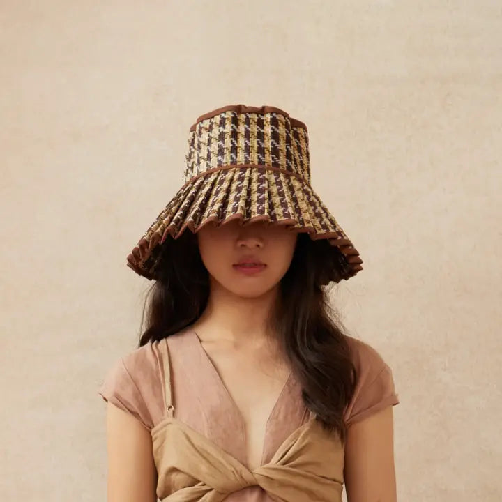 Luxe Capri Maxi Hat in Mozambique, from Lorna Murray