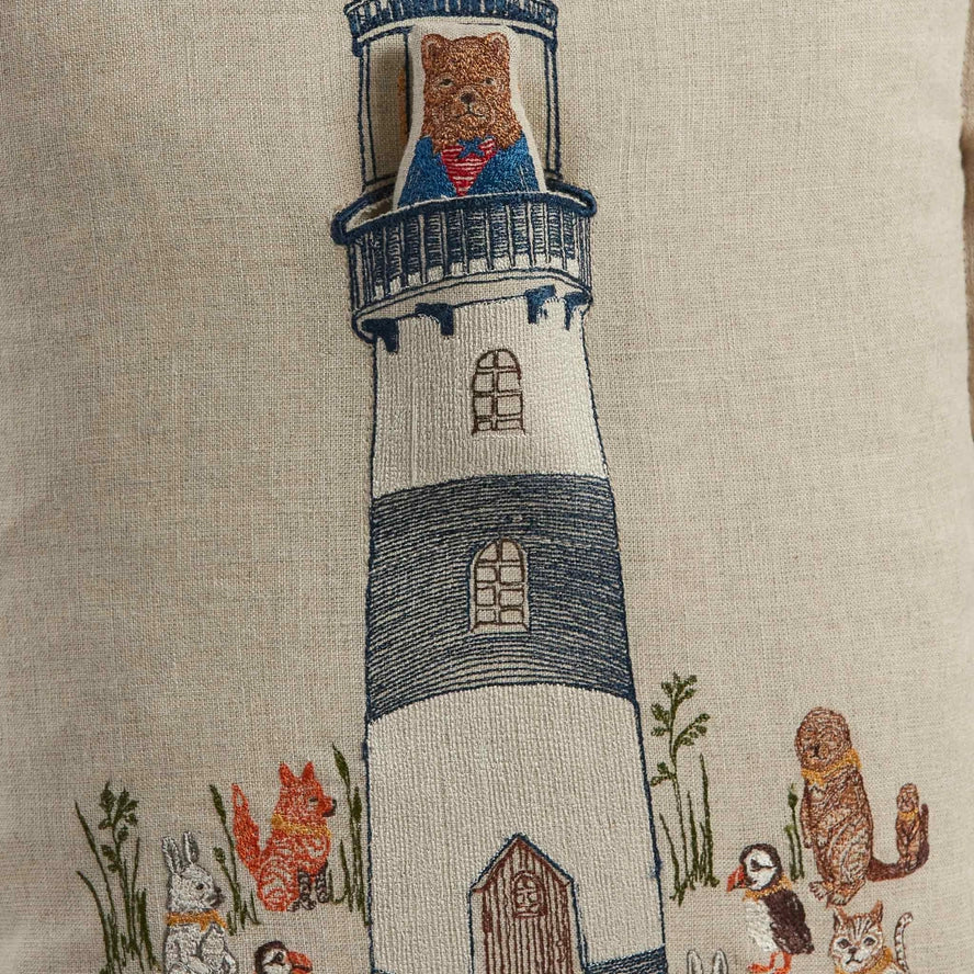 Lighthouse Friends Pocket Pillow, from Coral & Tusk