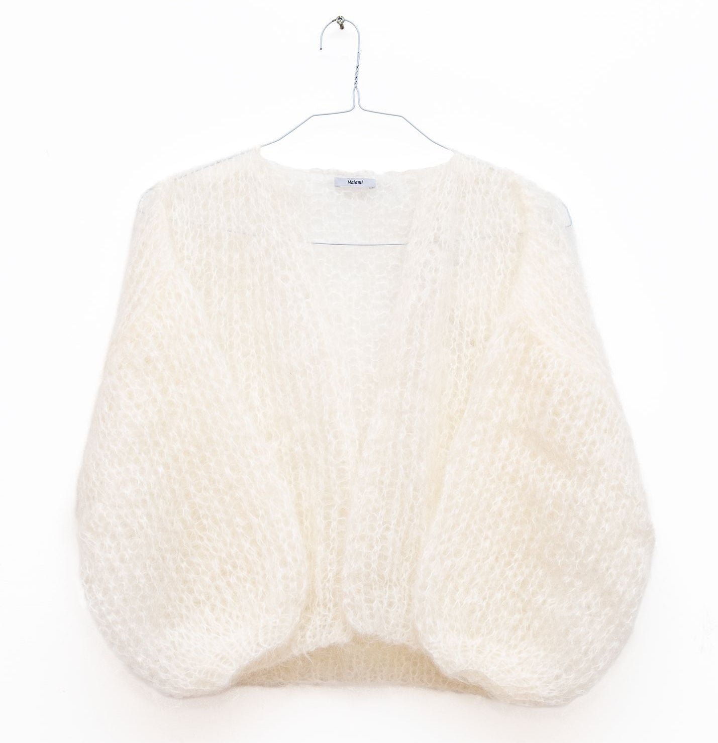 Light Mohair Bomber in Creme, from Maiami