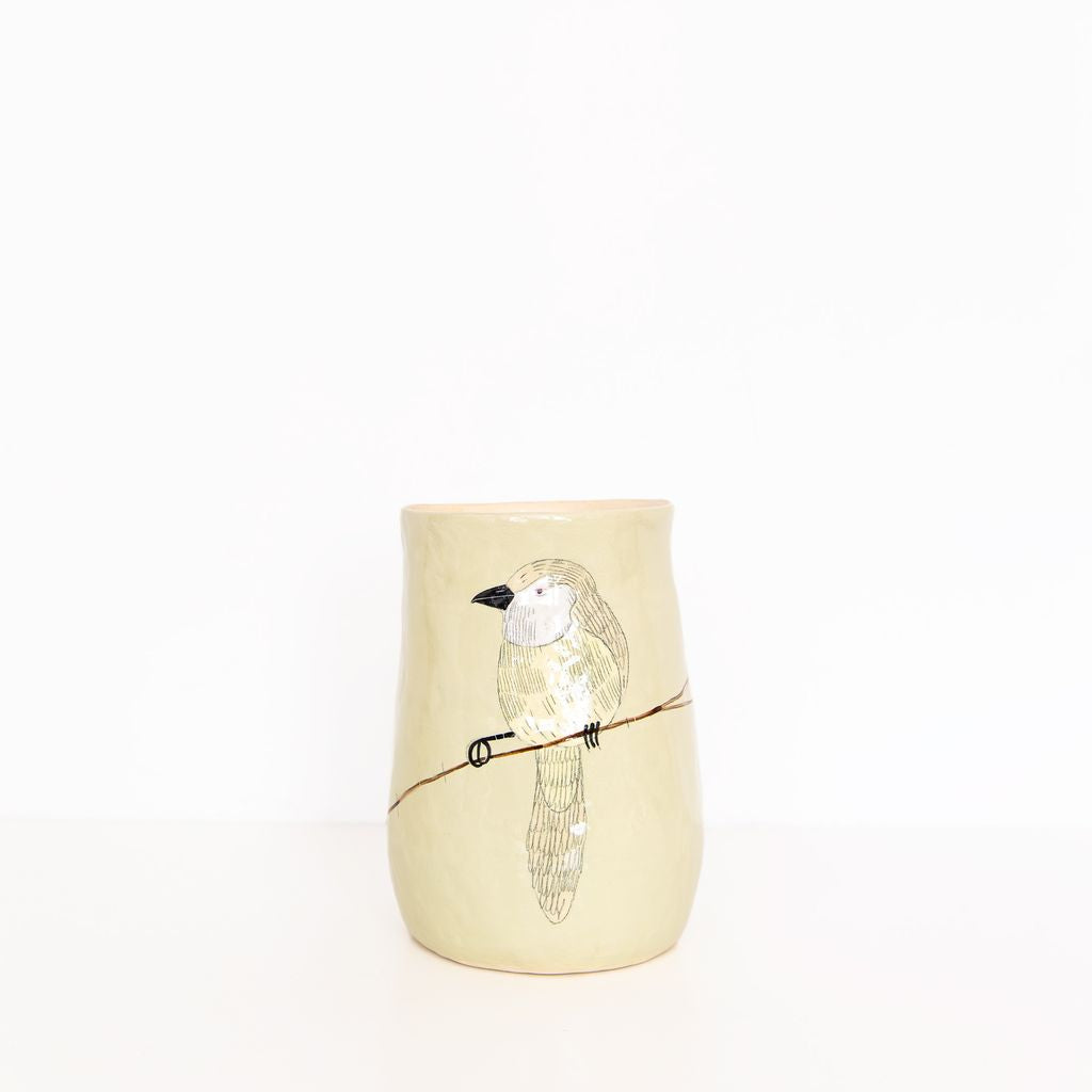 Medium Bird Vase in Green, from Gemma Orkin