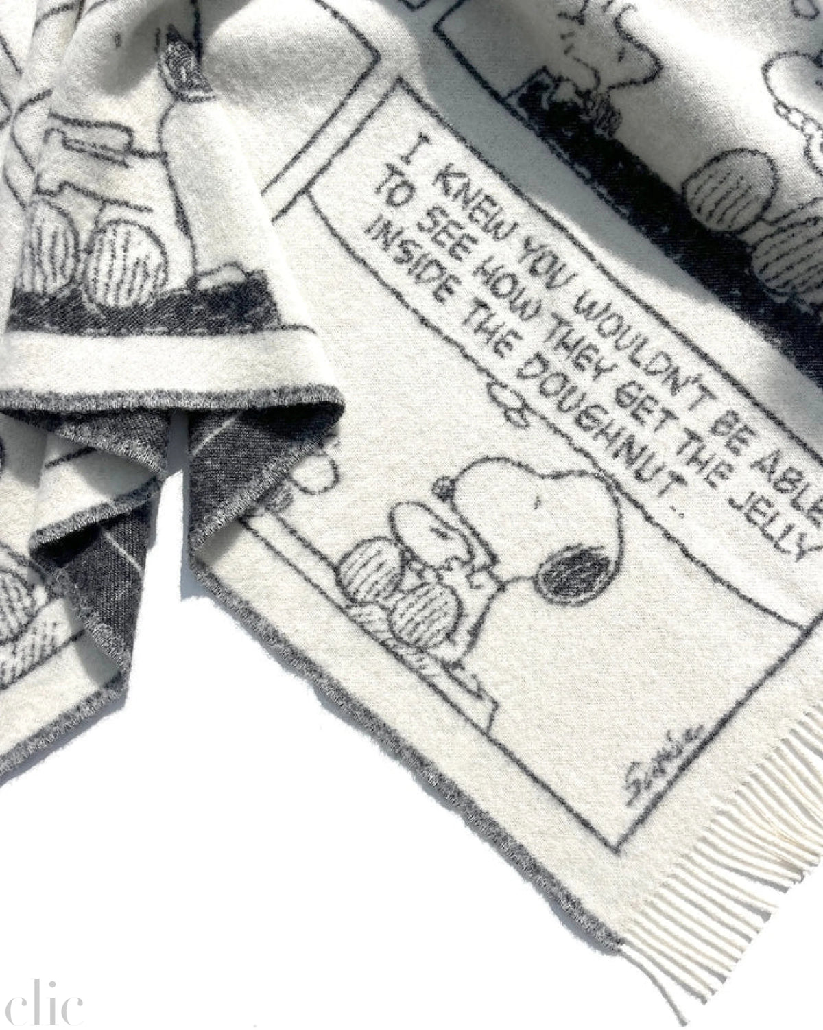 Peanuts Doughnut Comic Blanket, from Maison Deux