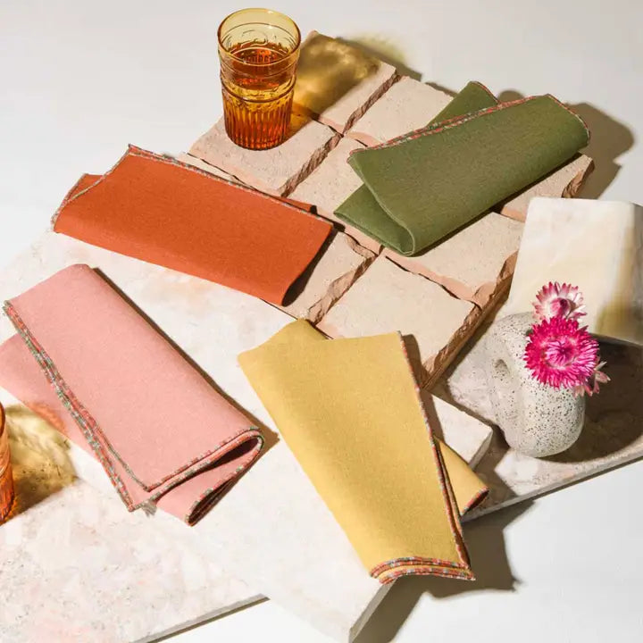 Set of 4 Napkins in Santa Fe, from Atelier Saucier