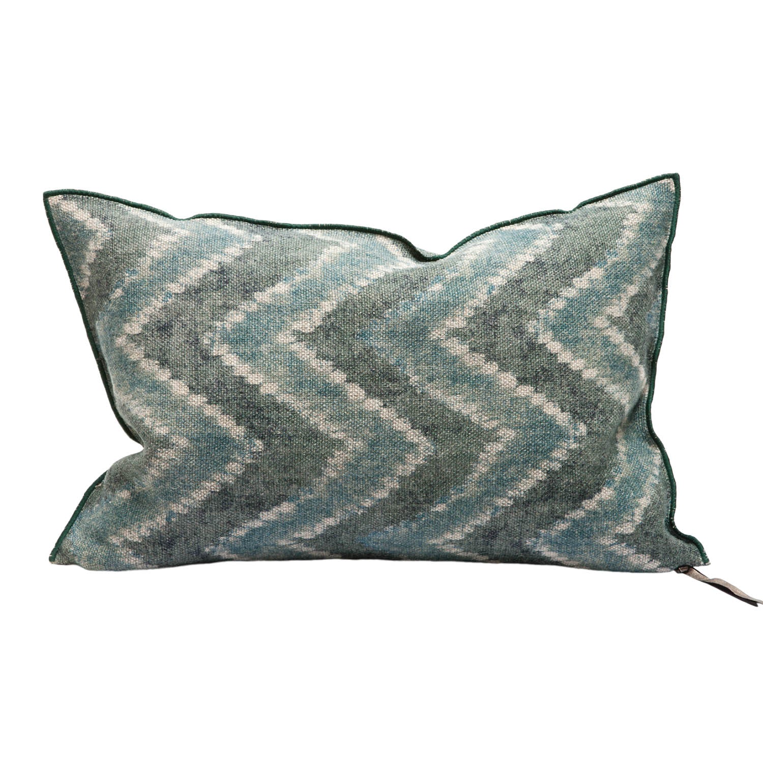 Wabi Sabi Zanzibar Pillow 16" x 24" in Forest, from Maison De Vacances