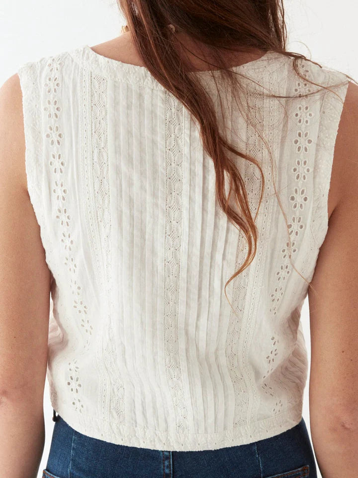 Francesca Blouse in Capri Panna, from Maison Hotel
