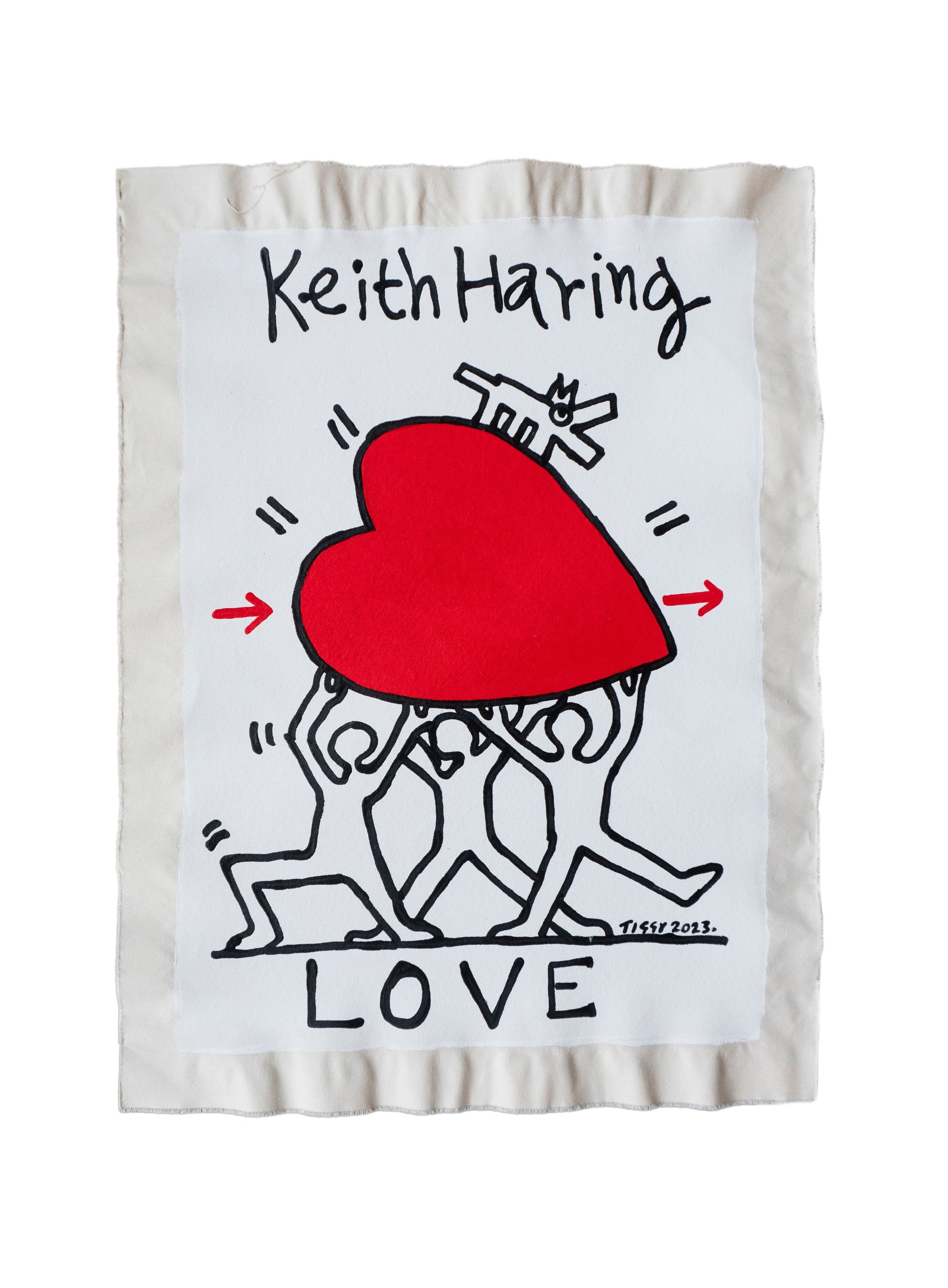 Keith Haring Love Sticker Sheet - SFMOMA Museum Store