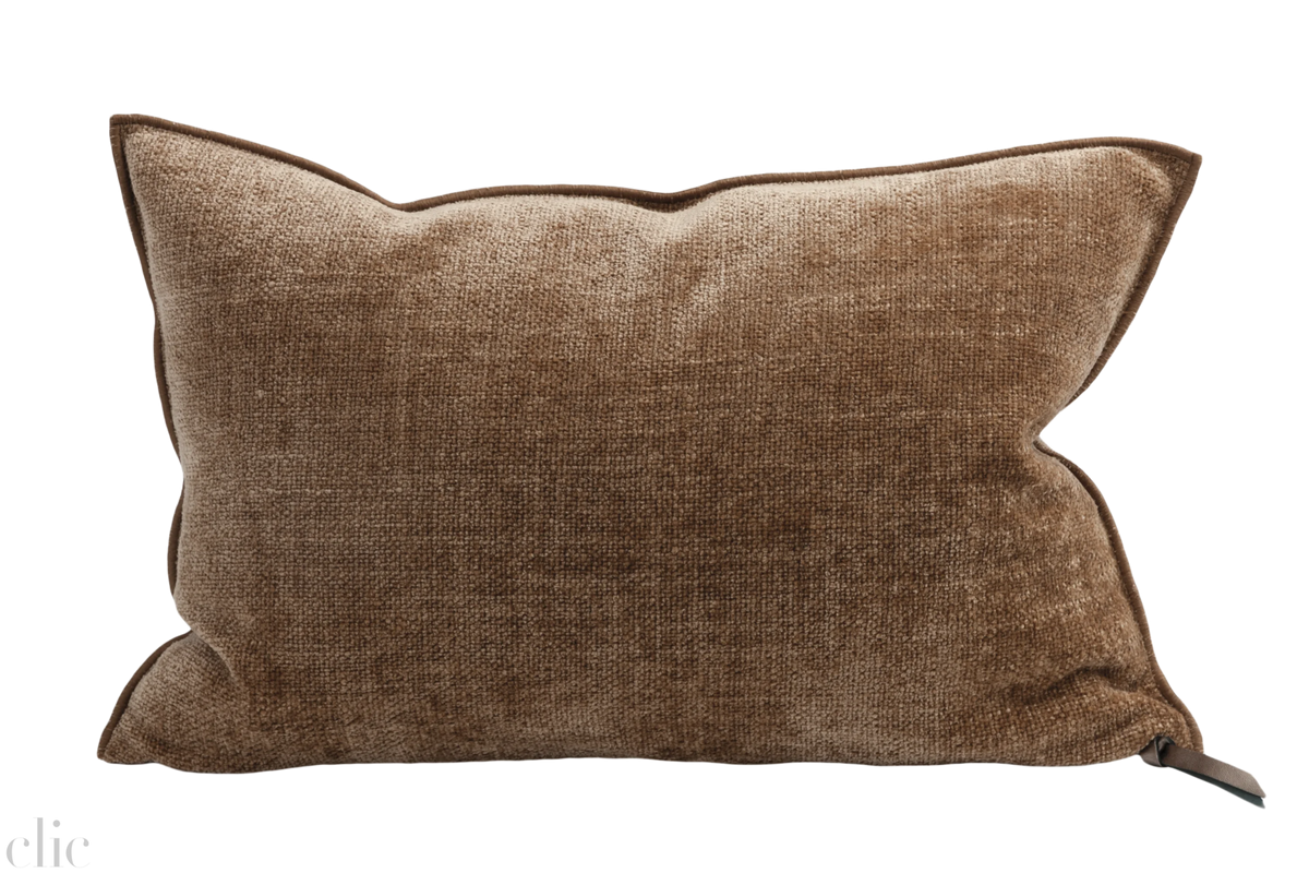 Visconti Chenille Terracotta Pillow 16x24, from Maison de Vacances