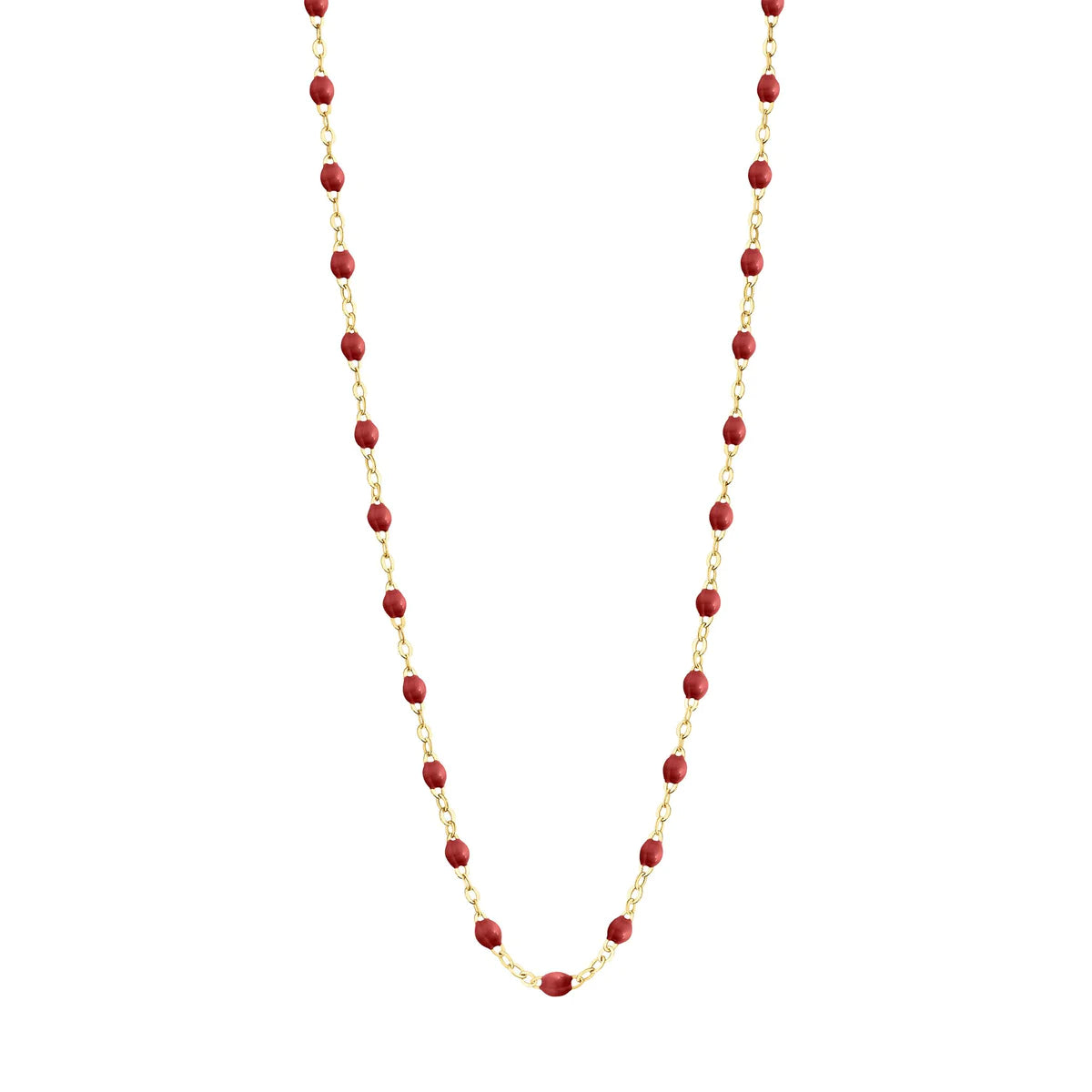 Classic Gigi Bordeaux Necklace, Yellow Gold from Gigi Clozeau